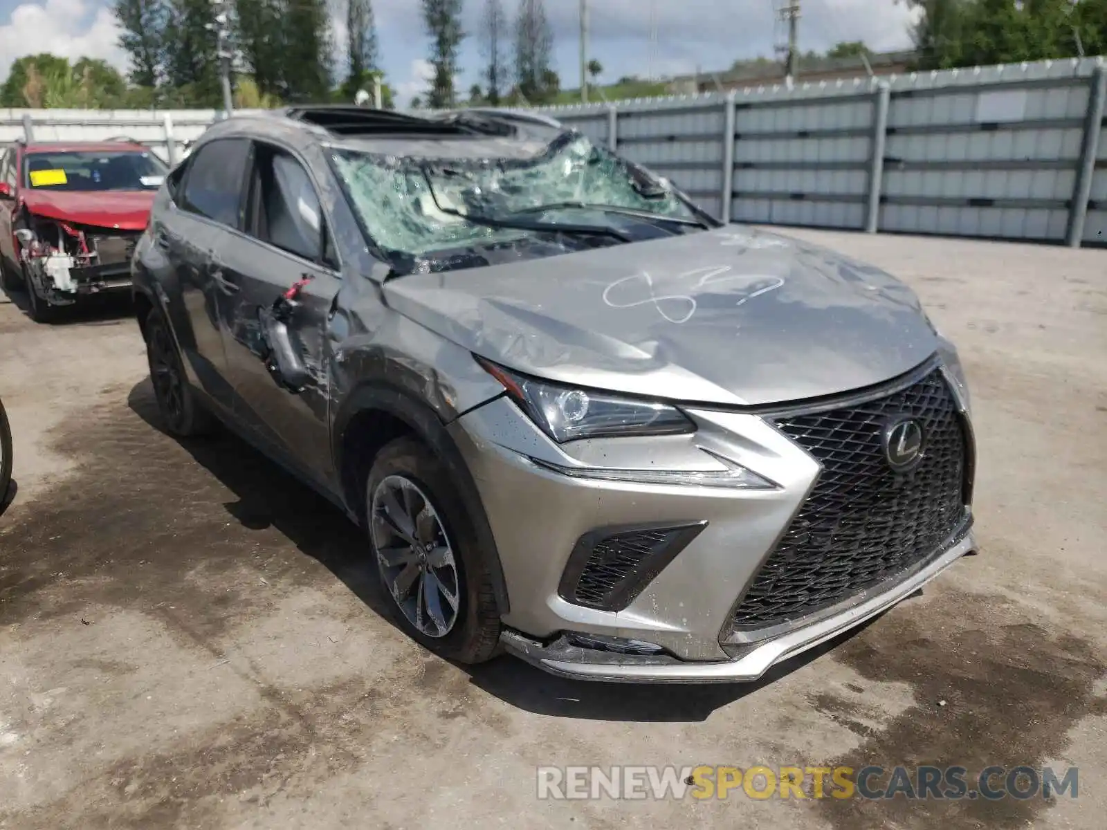 1 Фотография поврежденного автомобиля JTJSARBZ1M2192784 LEXUS NX 2021