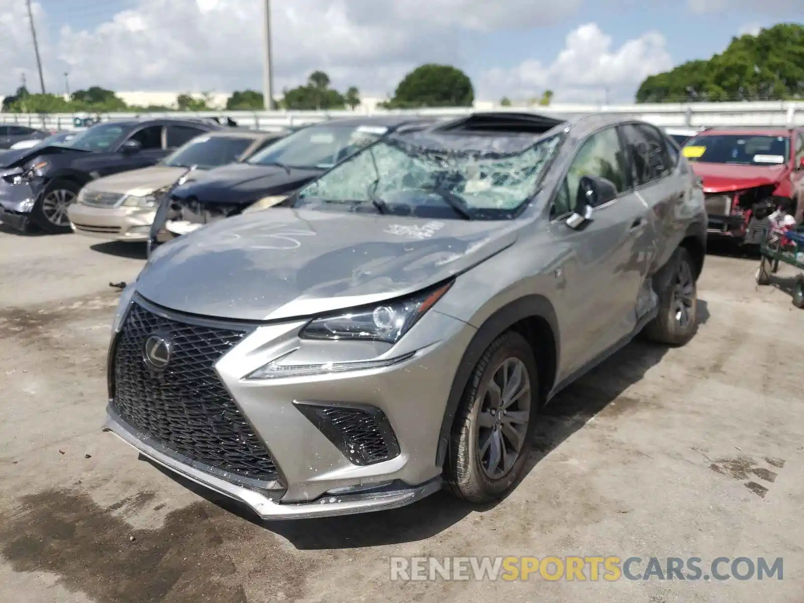 2 Фотография поврежденного автомобиля JTJSARBZ1M2192784 LEXUS NX 2021