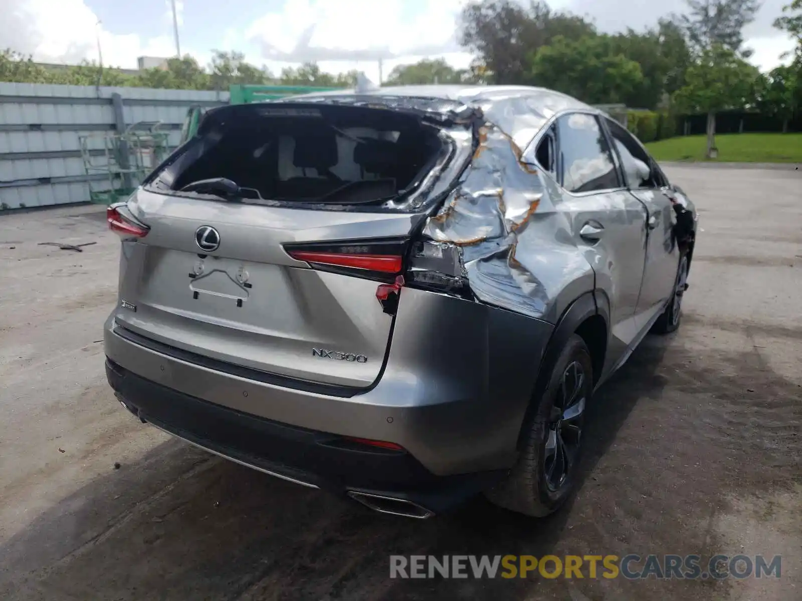 4 Фотография поврежденного автомобиля JTJSARBZ1M2192784 LEXUS NX 2021