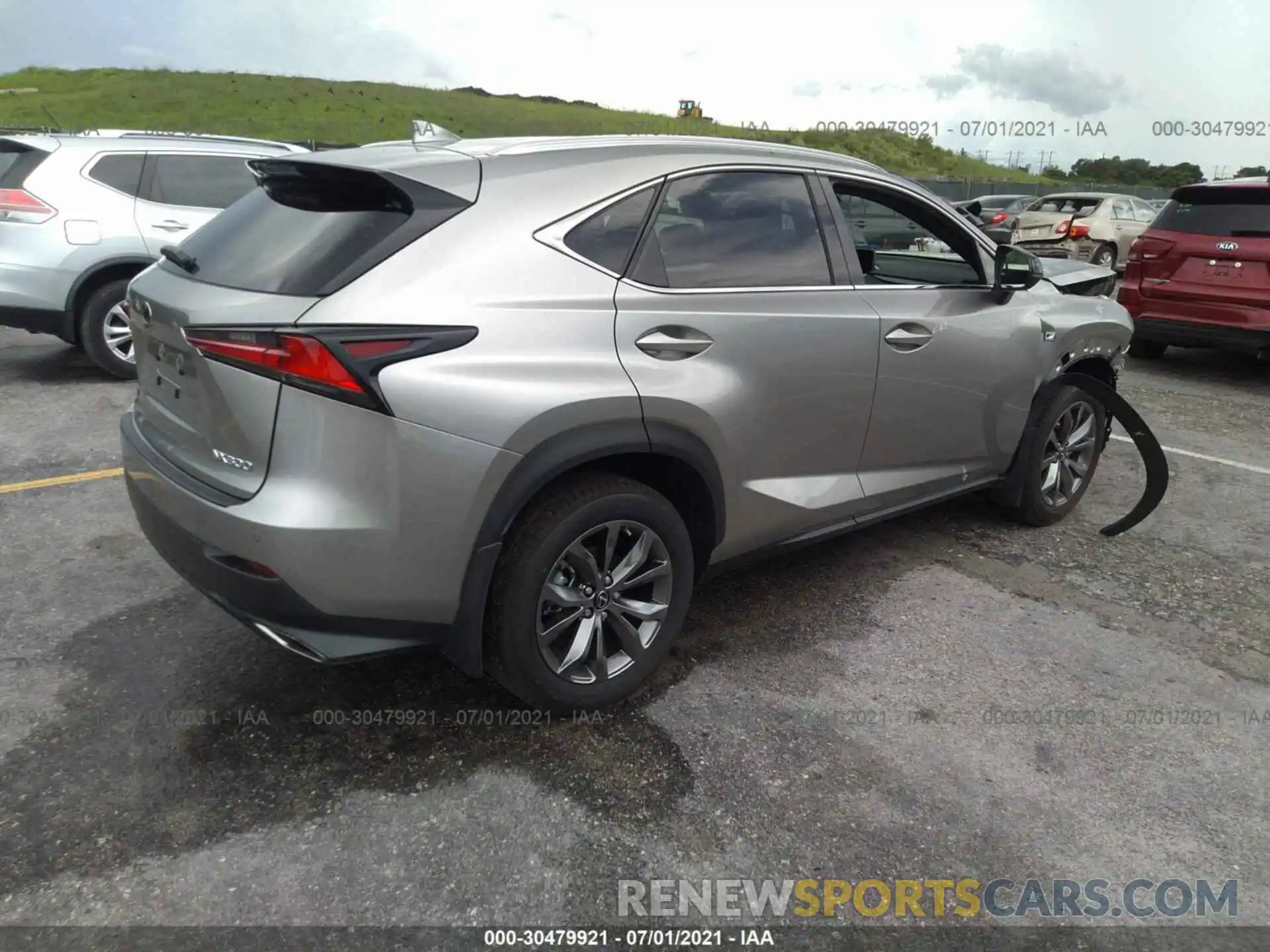 4 Фотография поврежденного автомобиля JTJSARBZ1M2193739 LEXUS NX 2021