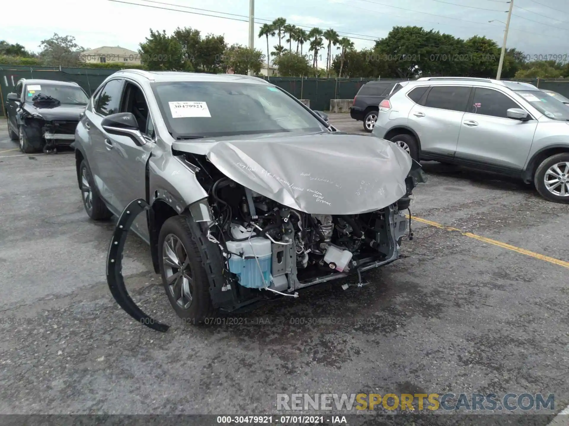 6 Photograph of a damaged car JTJSARBZ1M2193739 LEXUS NX 2021