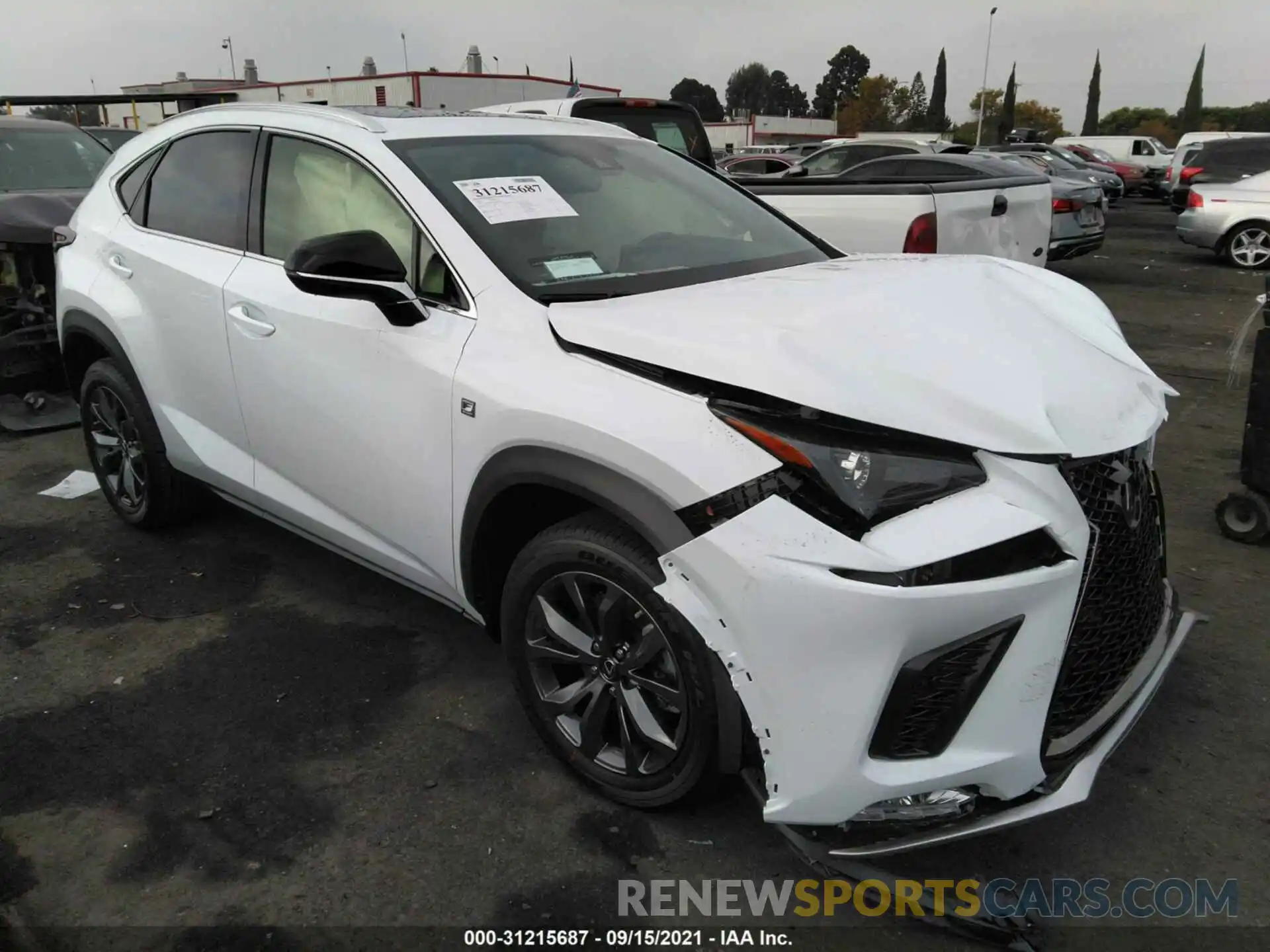 1 Фотография поврежденного автомобиля JTJSARBZ1M5033052 LEXUS NX 2021