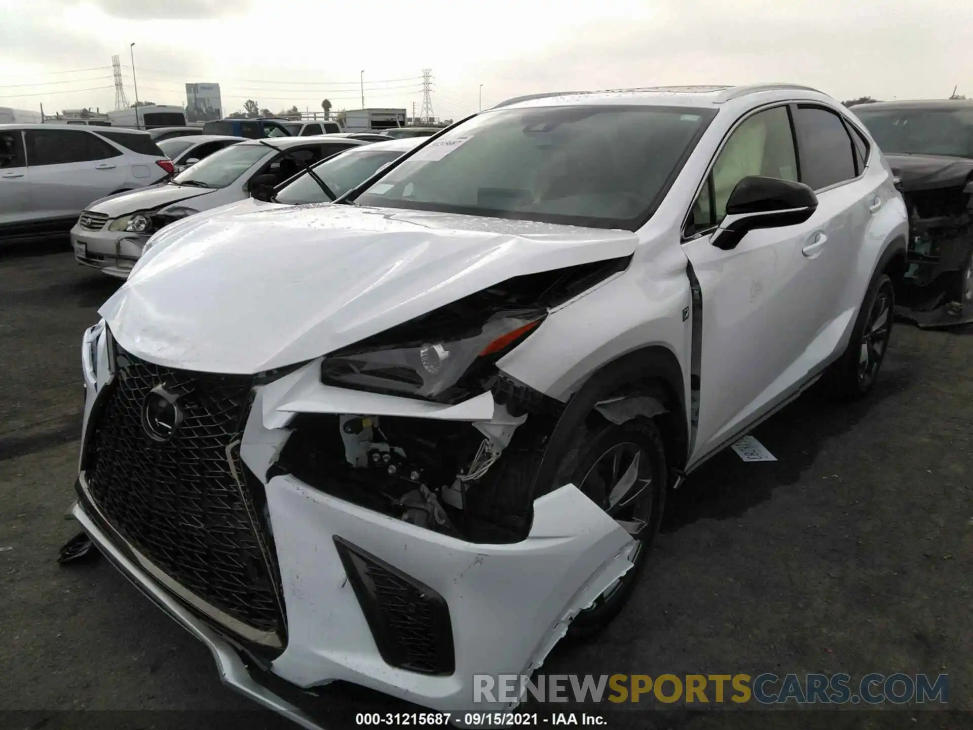 2 Фотография поврежденного автомобиля JTJSARBZ1M5033052 LEXUS NX 2021