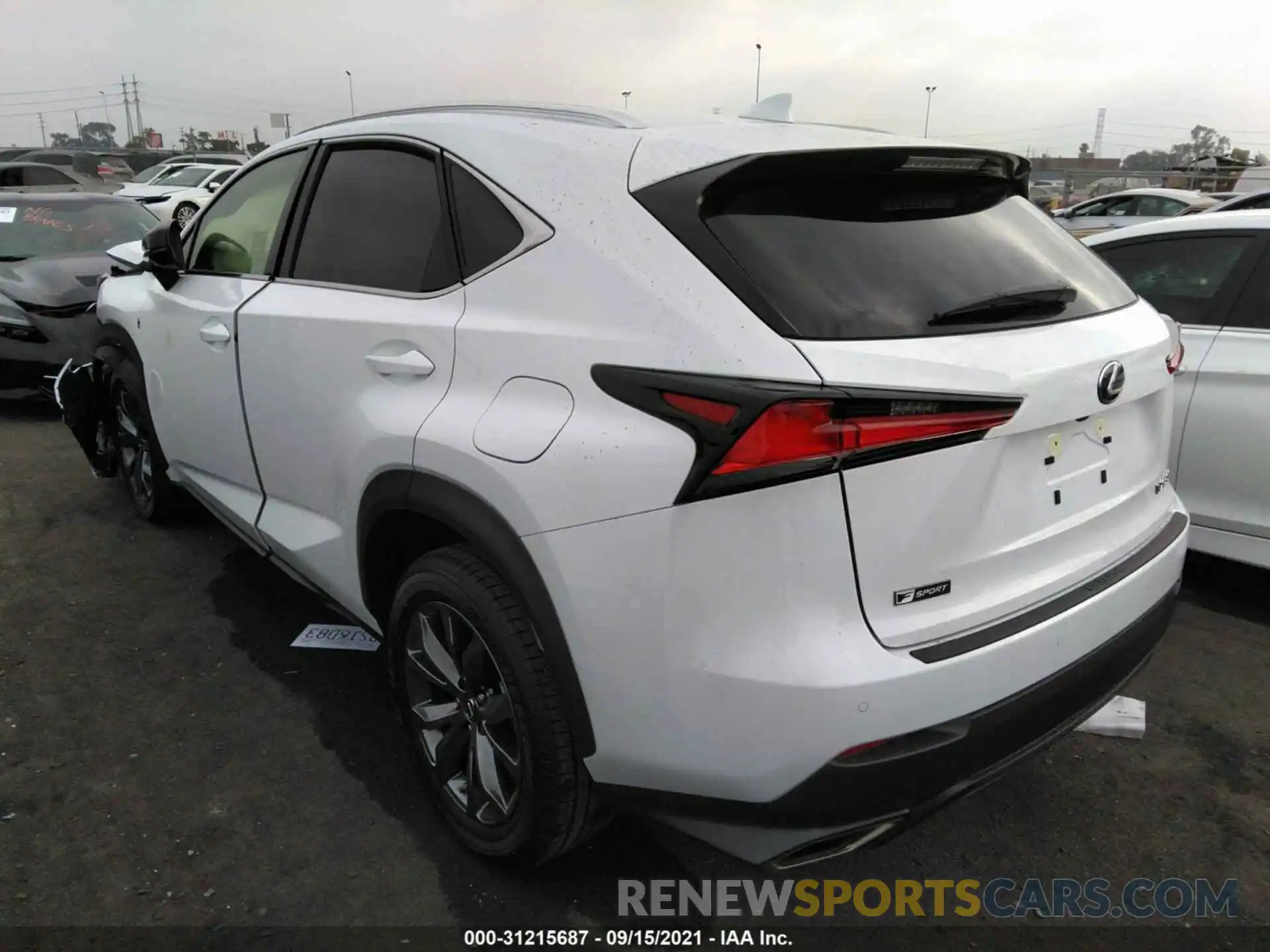 3 Фотография поврежденного автомобиля JTJSARBZ1M5033052 LEXUS NX 2021