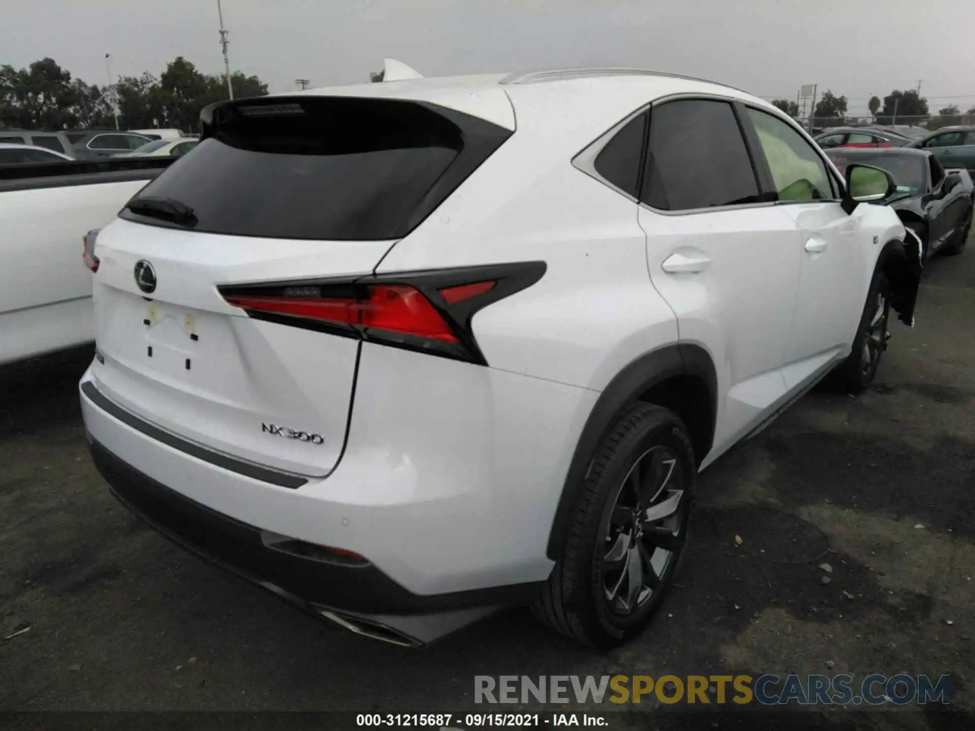 4 Фотография поврежденного автомобиля JTJSARBZ1M5033052 LEXUS NX 2021