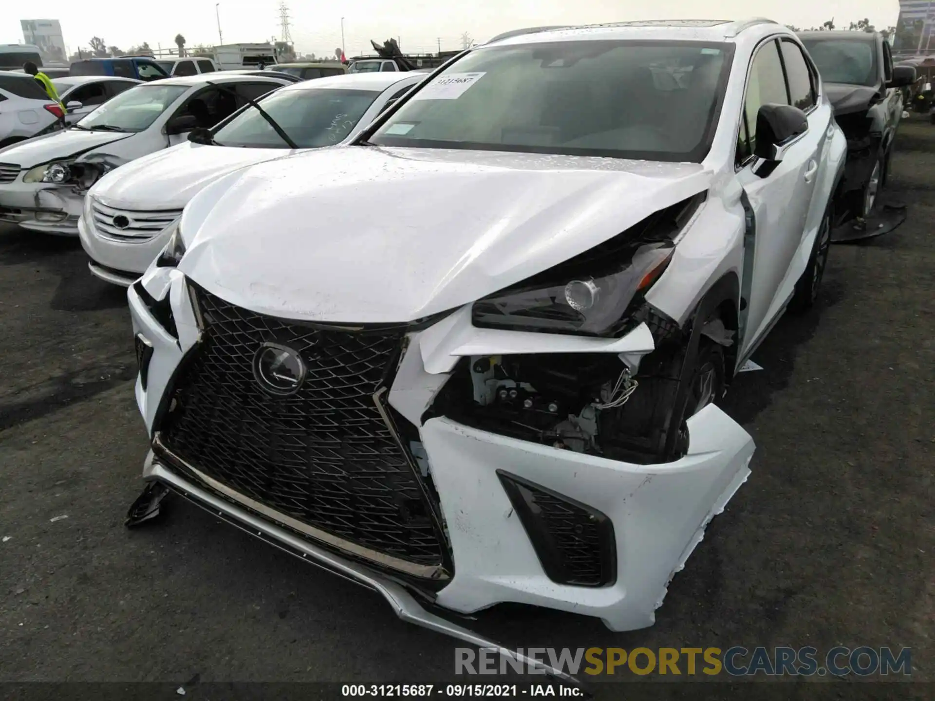 6 Фотография поврежденного автомобиля JTJSARBZ1M5033052 LEXUS NX 2021