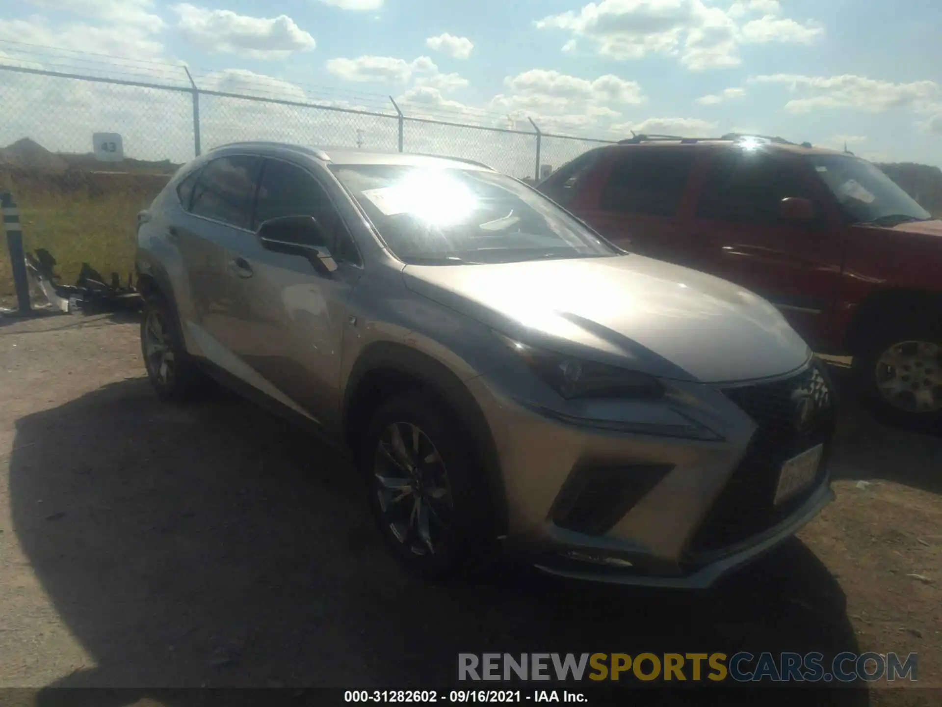 1 Photograph of a damaged car JTJSARBZ2M2183396 LEXUS NX 2021