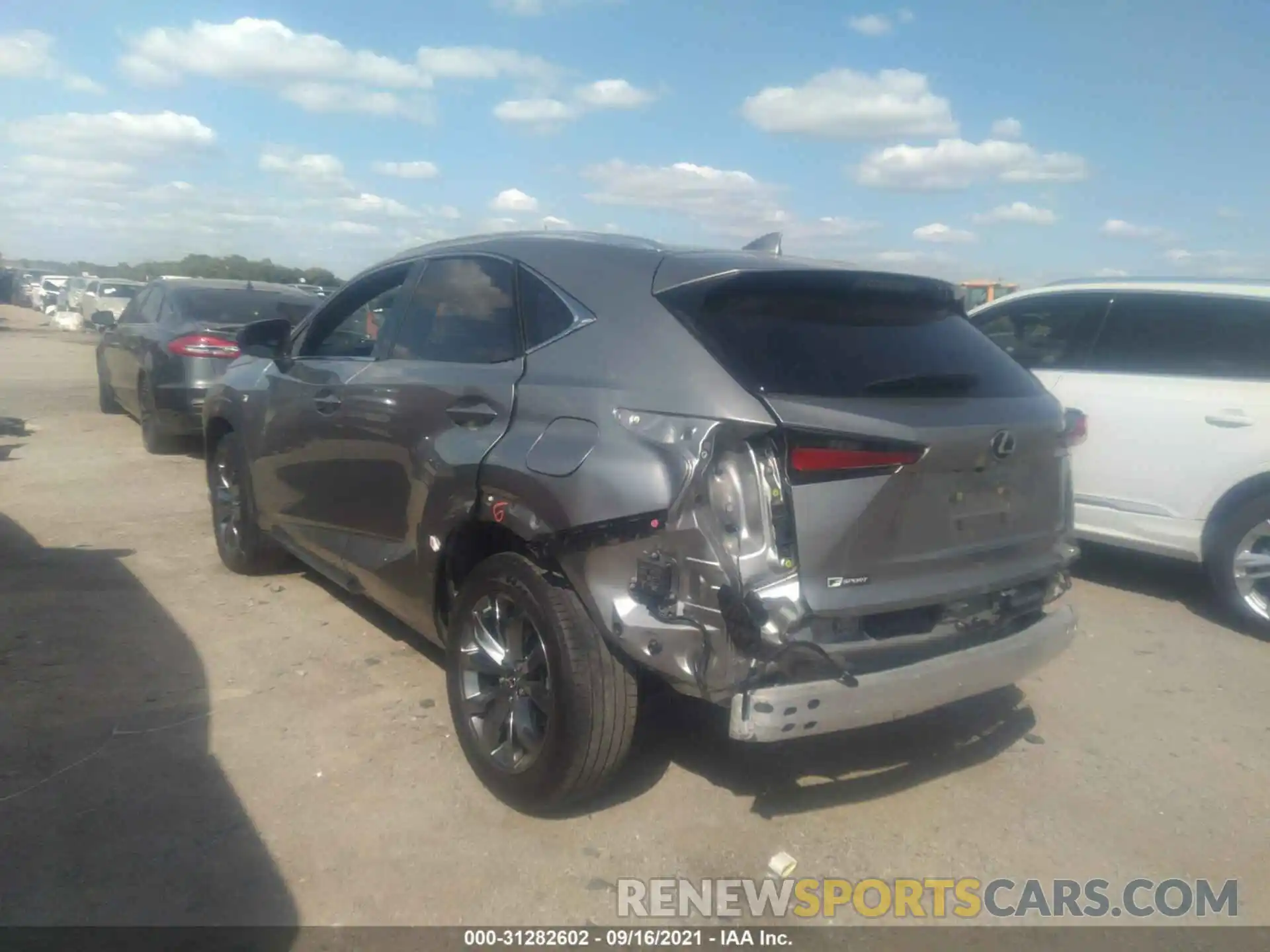 3 Photograph of a damaged car JTJSARBZ2M2183396 LEXUS NX 2021