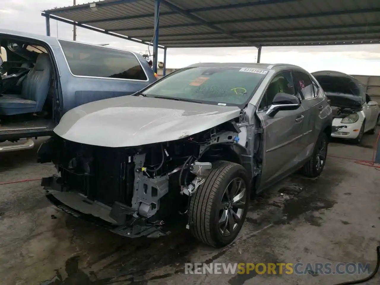 2 Фотография поврежденного автомобиля JTJSARBZ2M2190669 LEXUS NX 2021