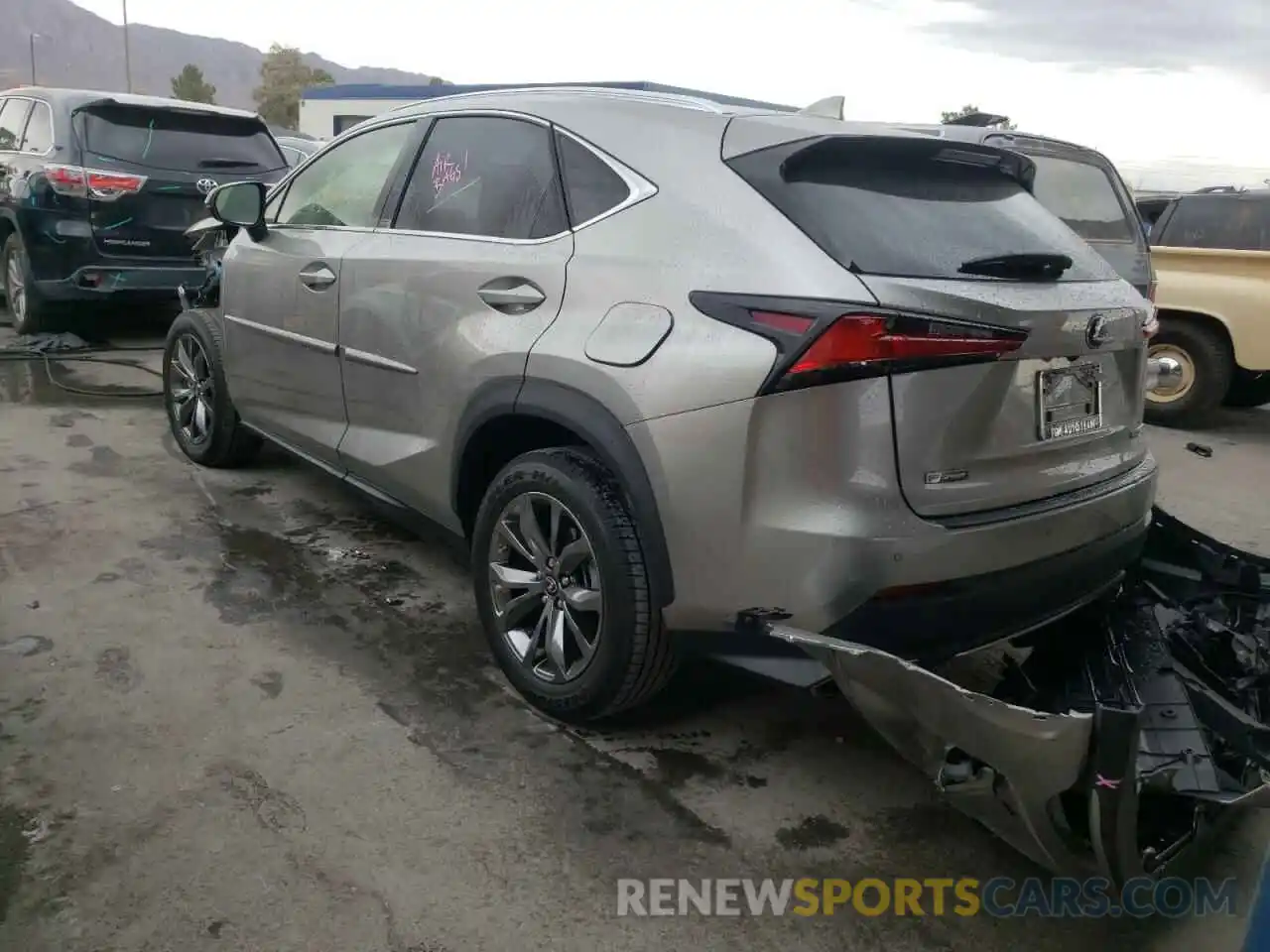 3 Фотография поврежденного автомобиля JTJSARBZ2M2190669 LEXUS NX 2021