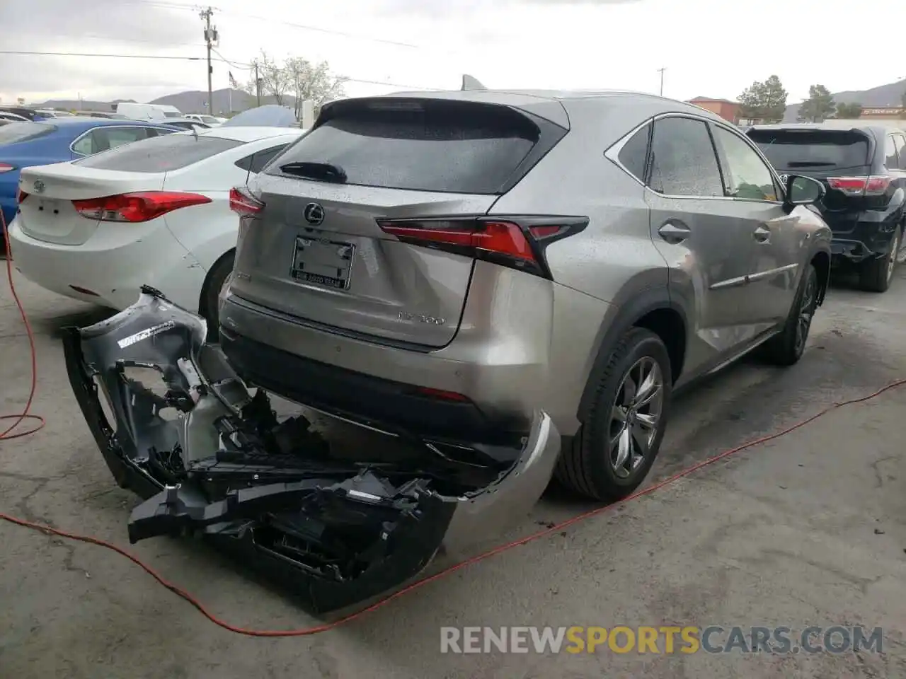 4 Фотография поврежденного автомобиля JTJSARBZ2M2190669 LEXUS NX 2021