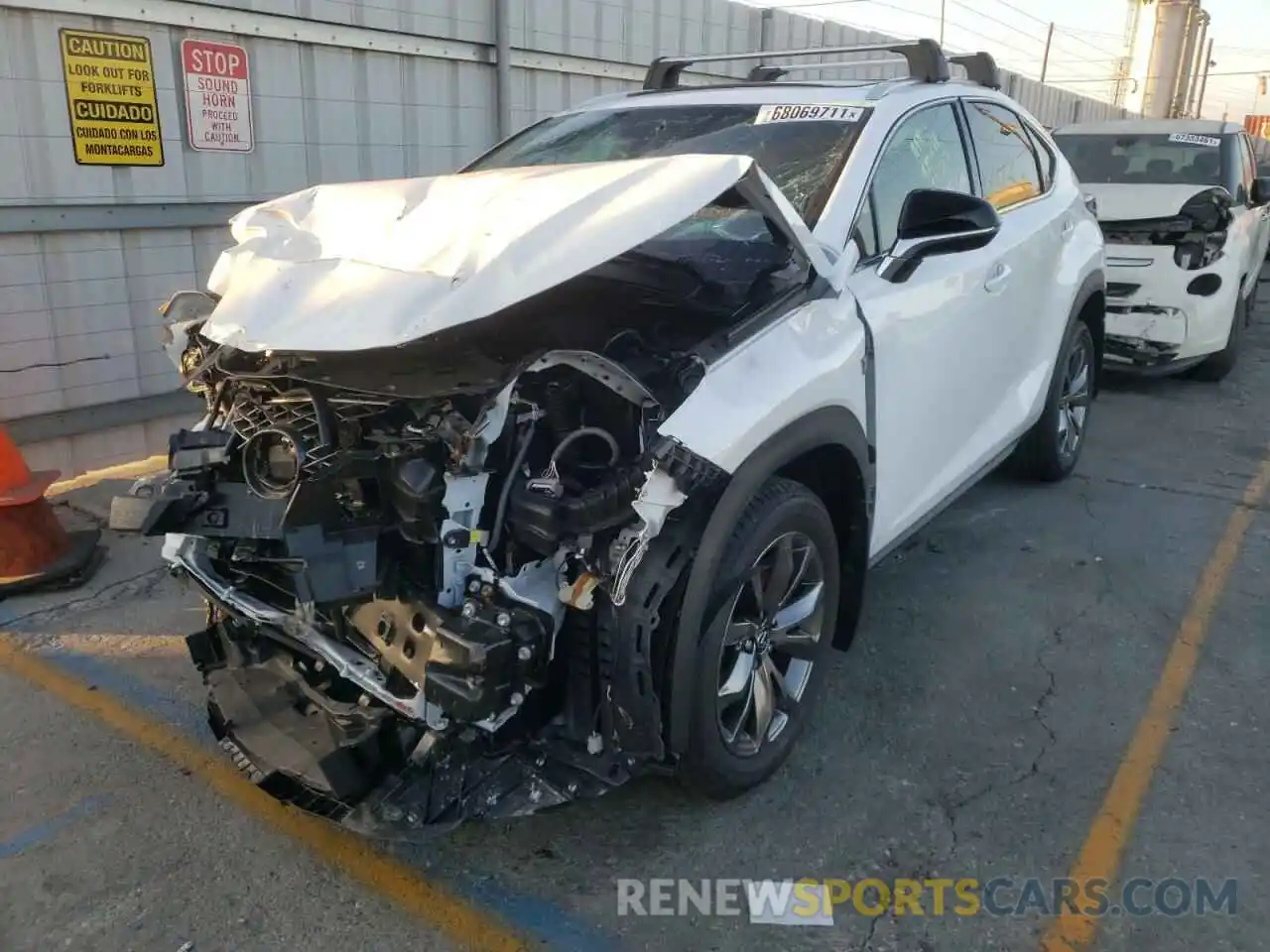 2 Фотография поврежденного автомобиля JTJSARBZ2M2200391 LEXUS NX 2021