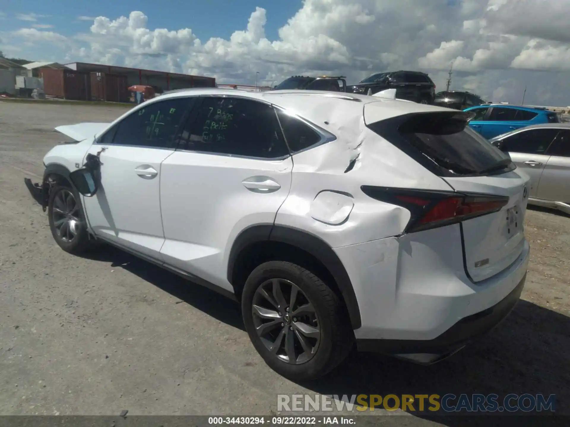 3 Фотография поврежденного автомобиля JTJSARBZ2M5025753 LEXUS NX 2021