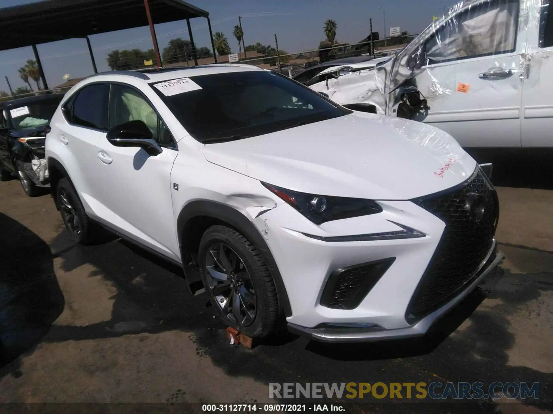 1 Photograph of a damaged car JTJSARBZ2M5025767 LEXUS NX 2021