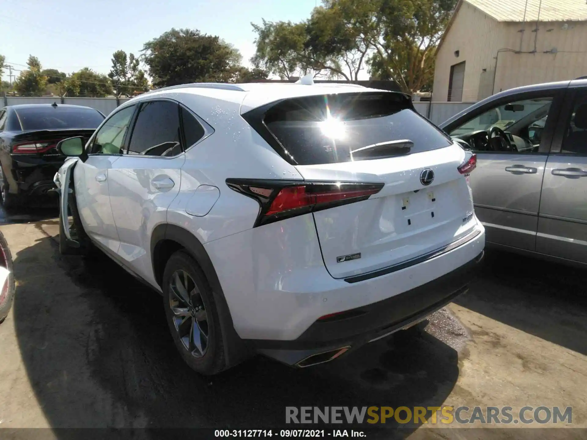 3 Фотография поврежденного автомобиля JTJSARBZ2M5025767 LEXUS NX 2021