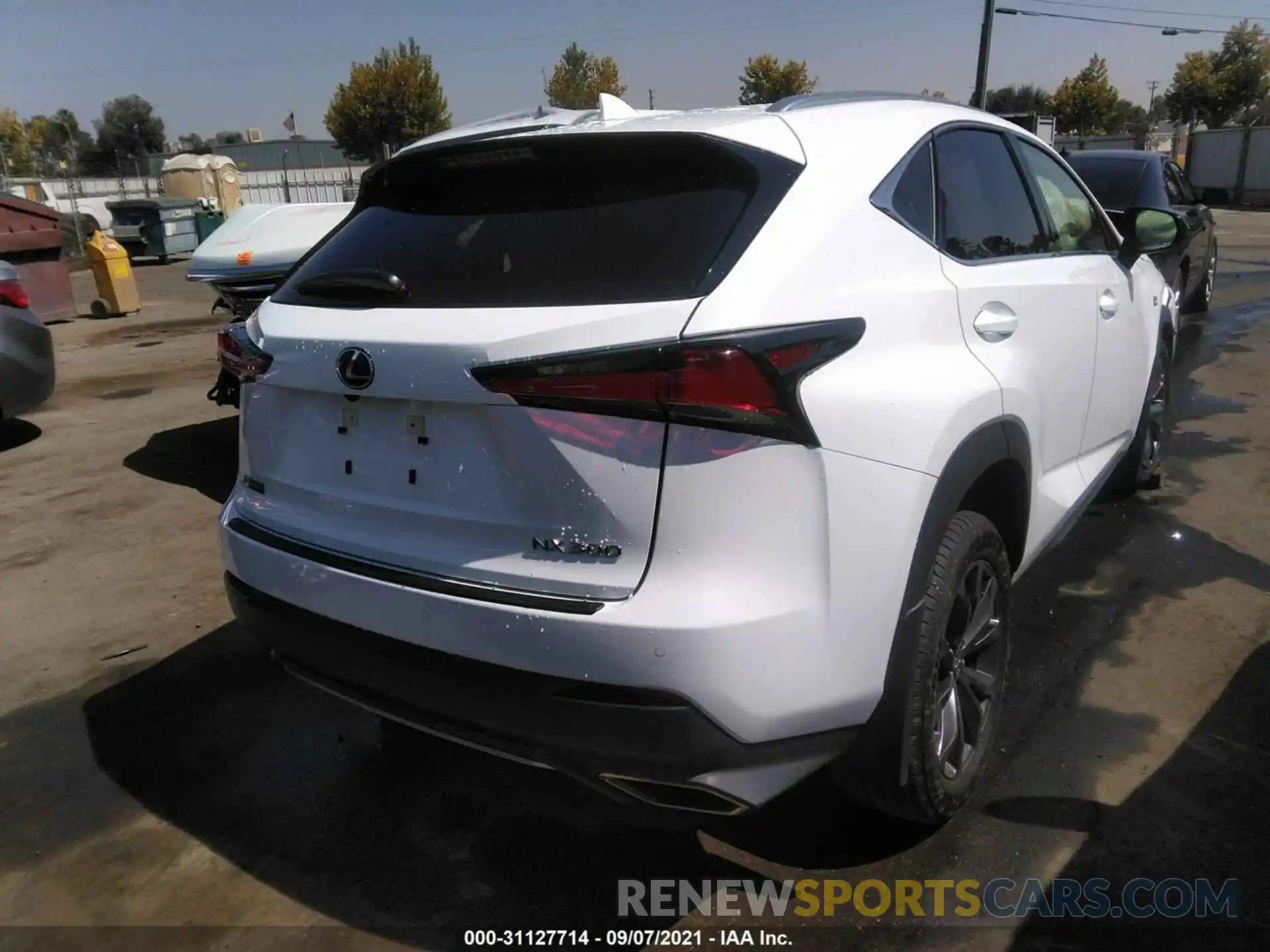 4 Фотография поврежденного автомобиля JTJSARBZ2M5025767 LEXUS NX 2021