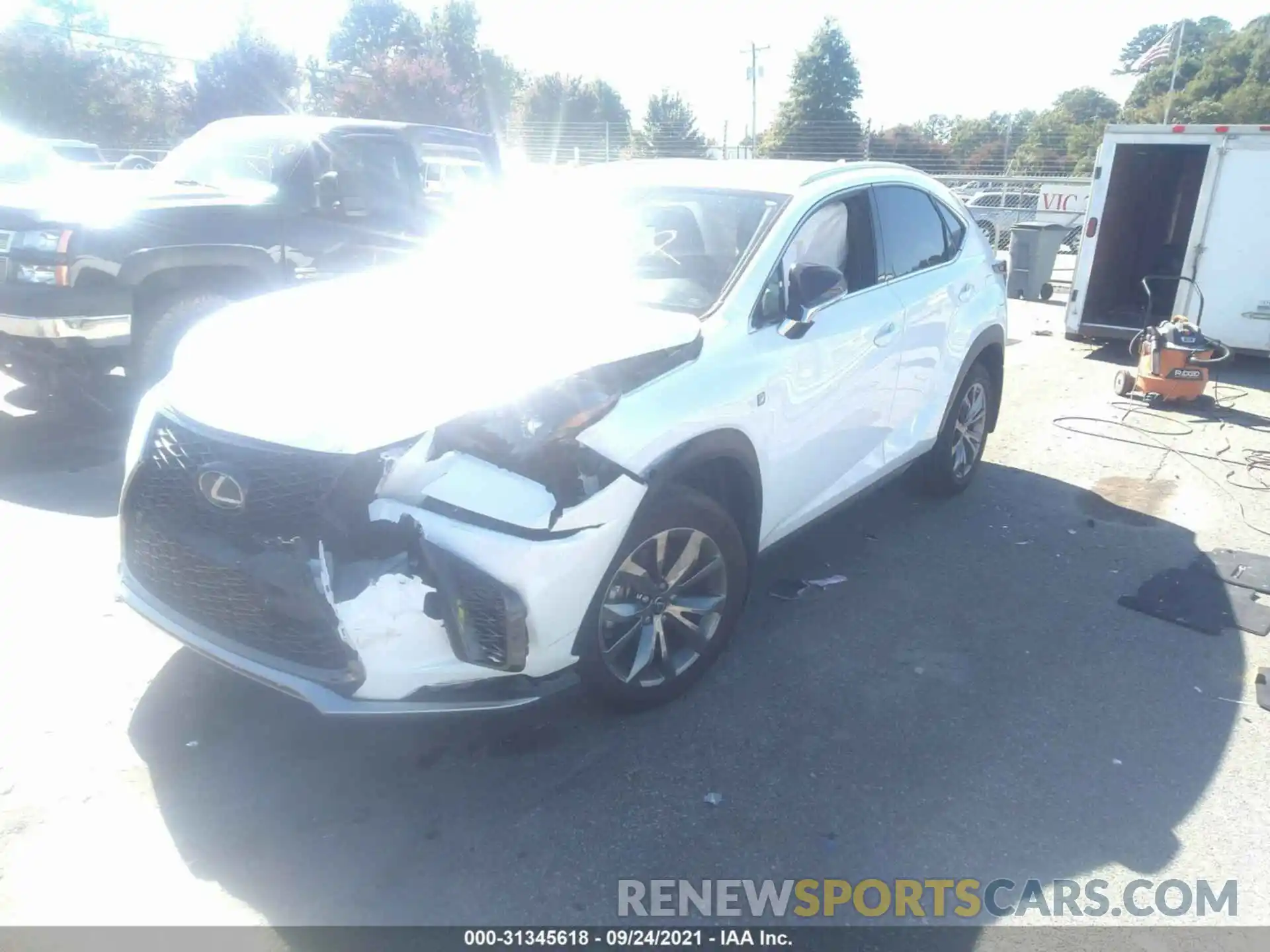 2 Photograph of a damaged car JTJSARBZ3M2180717 LEXUS NX 2021