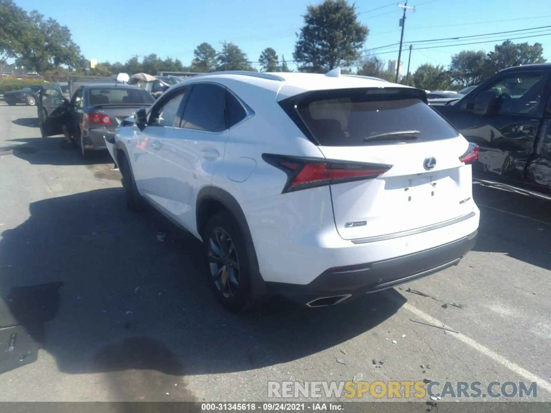 3 Photograph of a damaged car JTJSARBZ3M2180717 LEXUS NX 2021