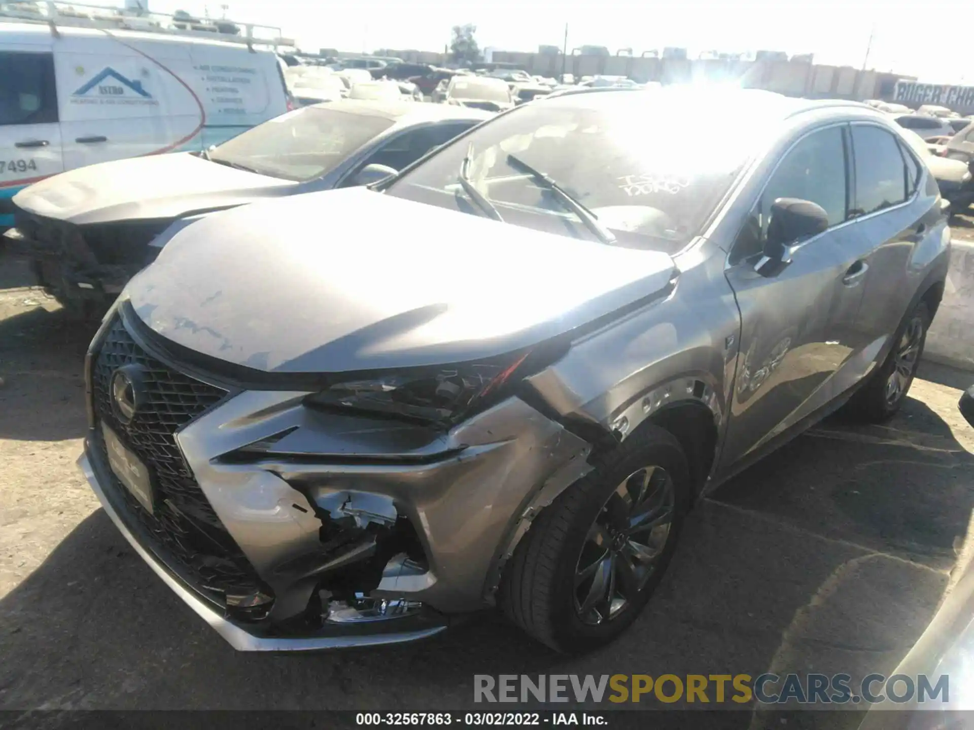 2 Photograph of a damaged car JTJSARBZ3M2183522 LEXUS NX 2021