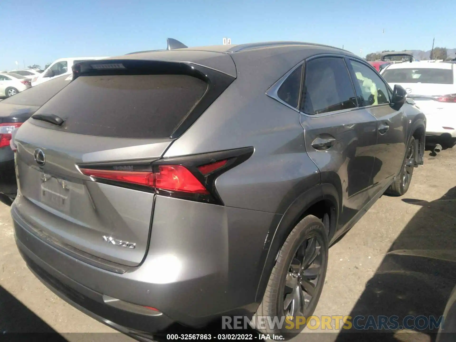 4 Фотография поврежденного автомобиля JTJSARBZ3M2183522 LEXUS NX 2021