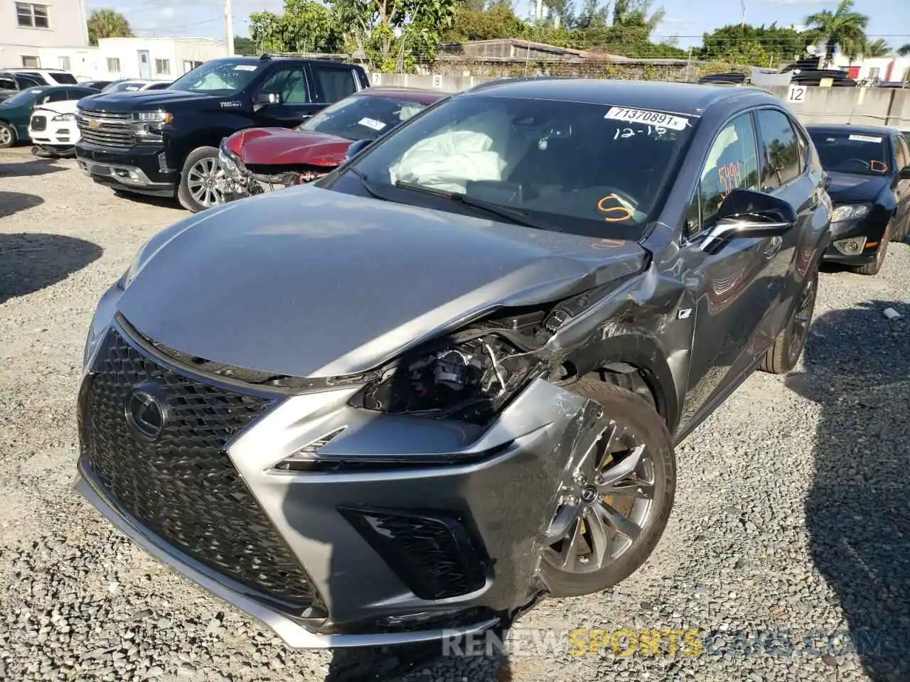 2 Photograph of a damaged car JTJSARBZ3M2194097 LEXUS NX 2021