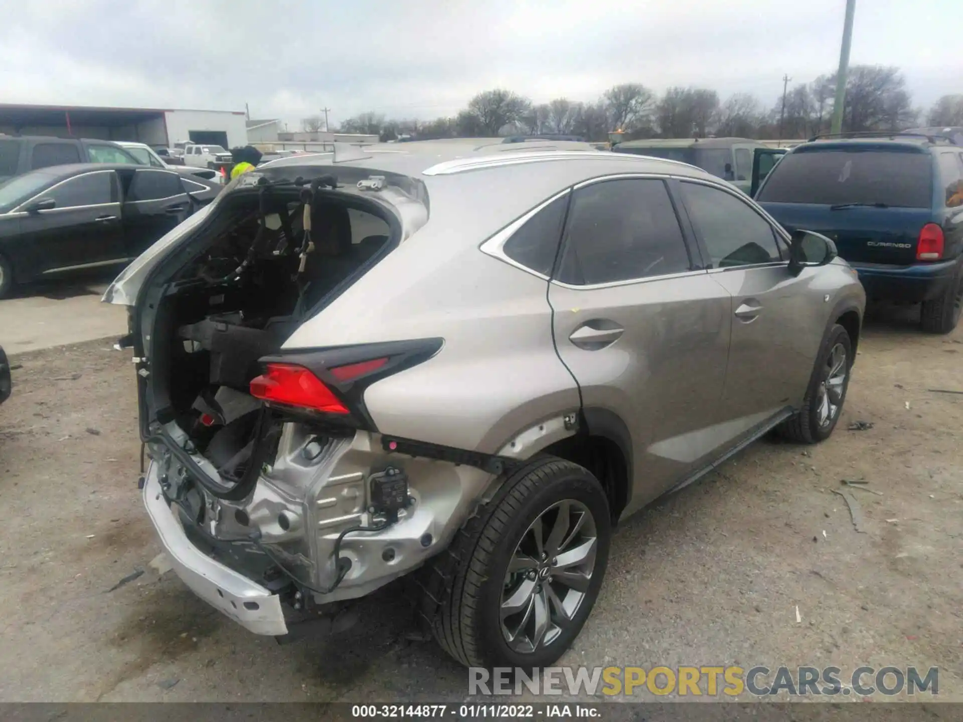 4 Фотография поврежденного автомобиля JTJSARBZ3M2194827 LEXUS NX 2021