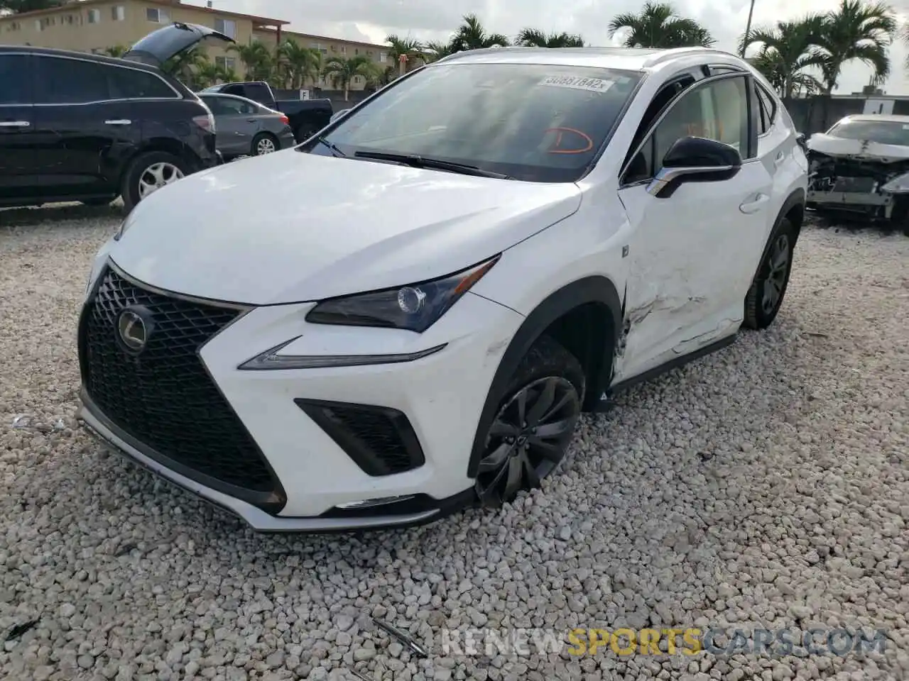 2 Фотография поврежденного автомобиля JTJSARBZ3M5023915 LEXUS NX 2021