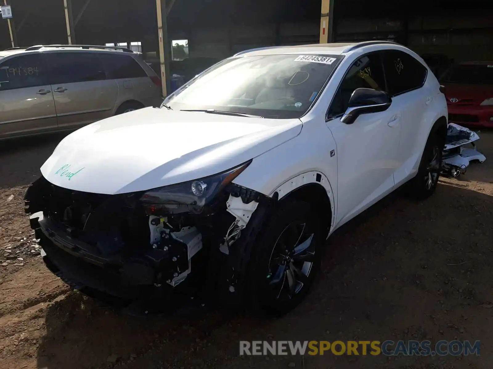 2 Photograph of a damaged car JTJSARBZ3M5024370 LEXUS NX 2021