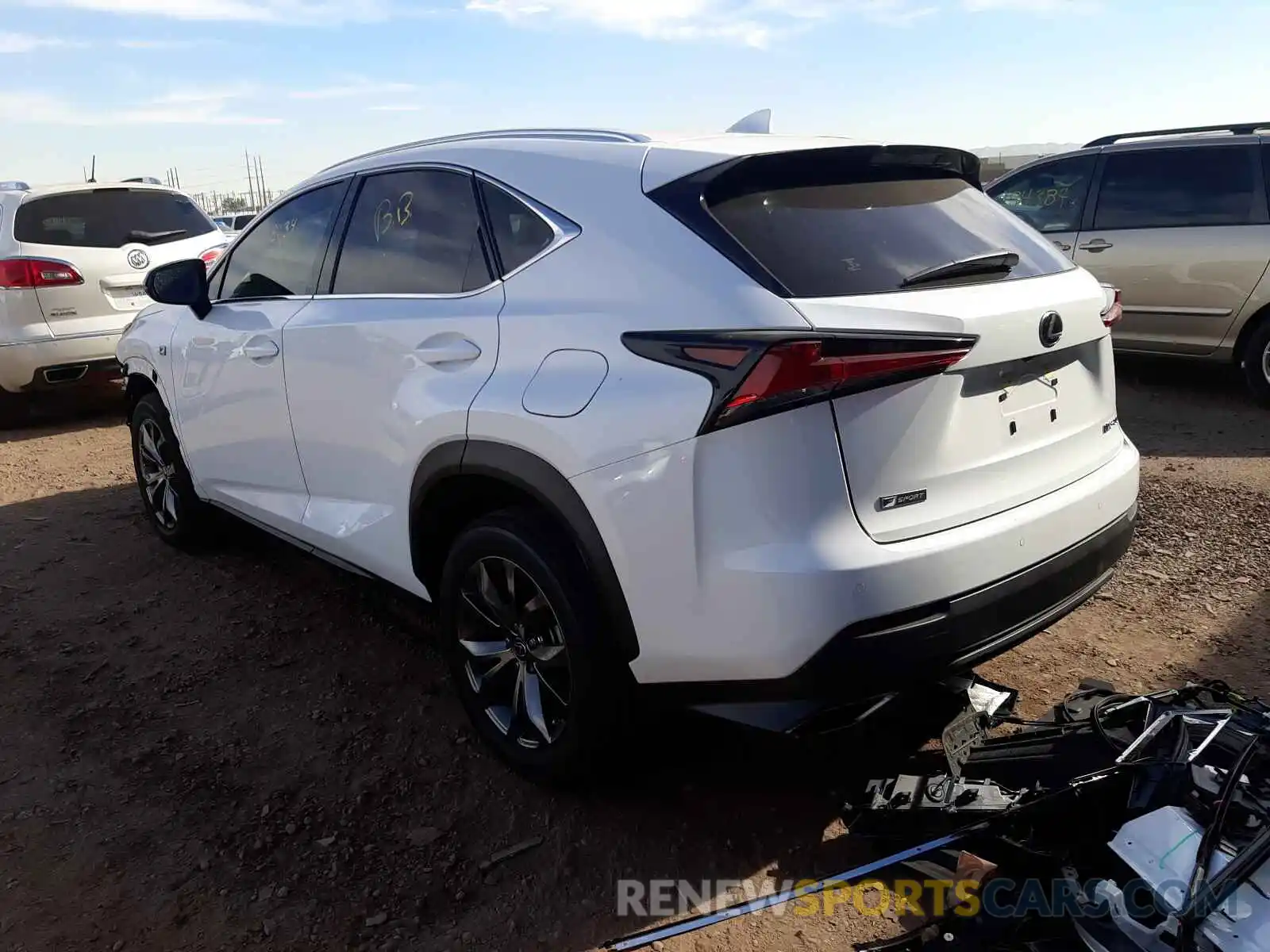 3 Фотография поврежденного автомобиля JTJSARBZ3M5024370 LEXUS NX 2021