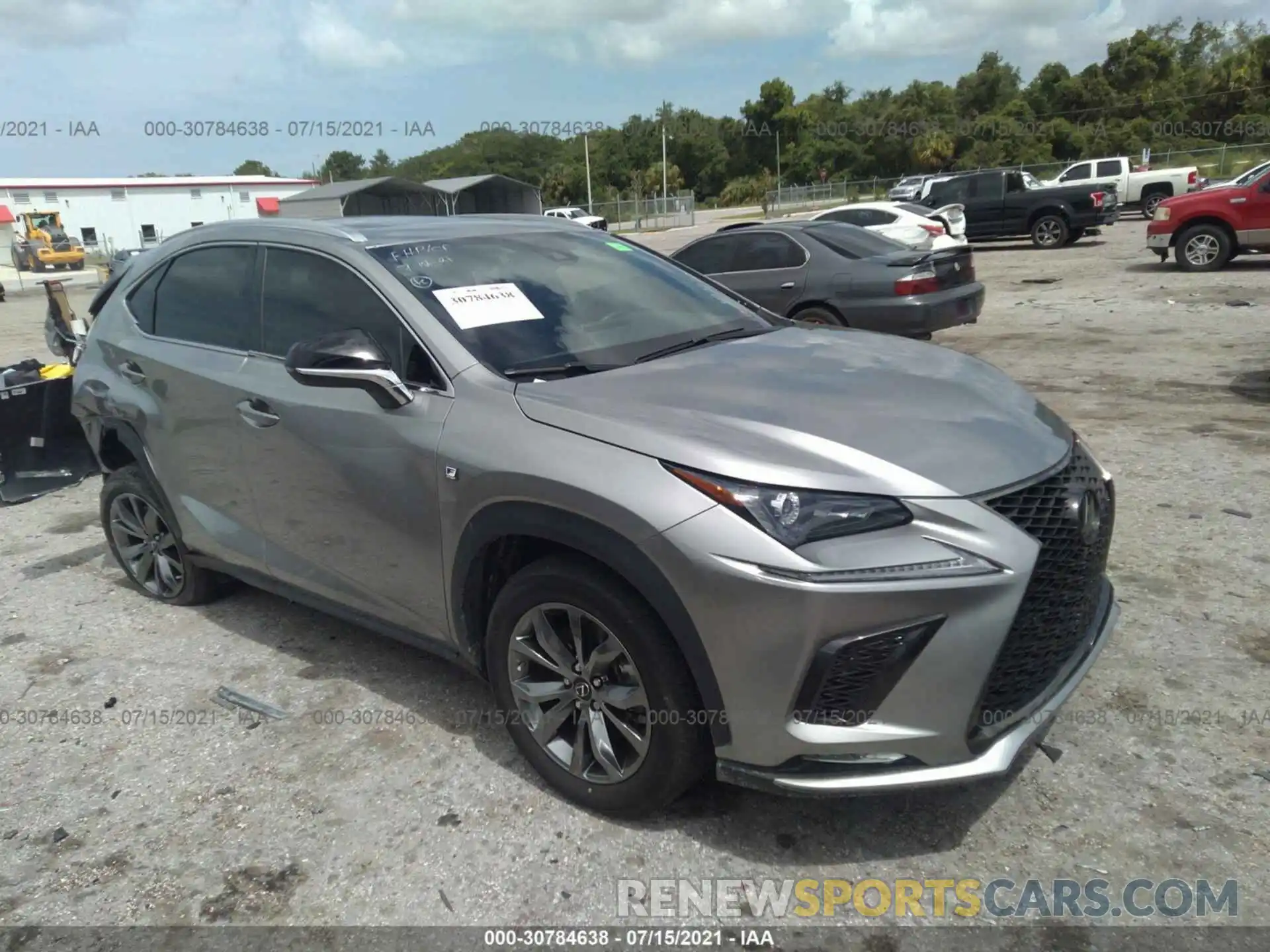 1 Photograph of a damaged car JTJSARBZ4M2181732 LEXUS NX 2021