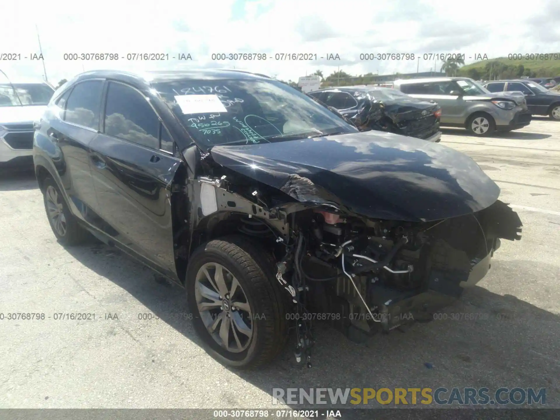 1 Photograph of a damaged car JTJSARBZ4M2184761 LEXUS NX 2021