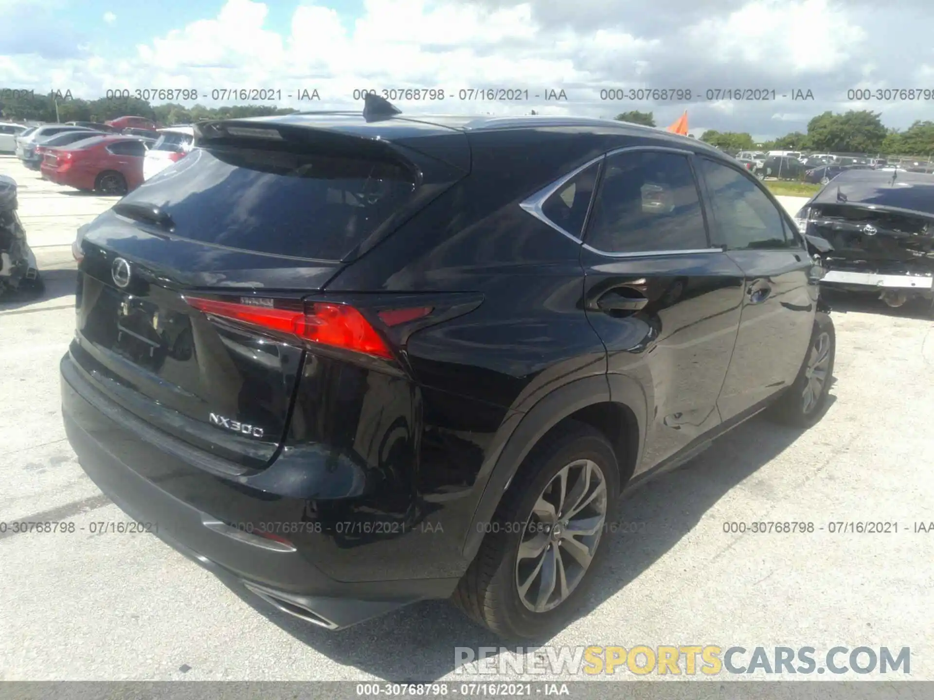 4 Фотография поврежденного автомобиля JTJSARBZ4M2184761 LEXUS NX 2021