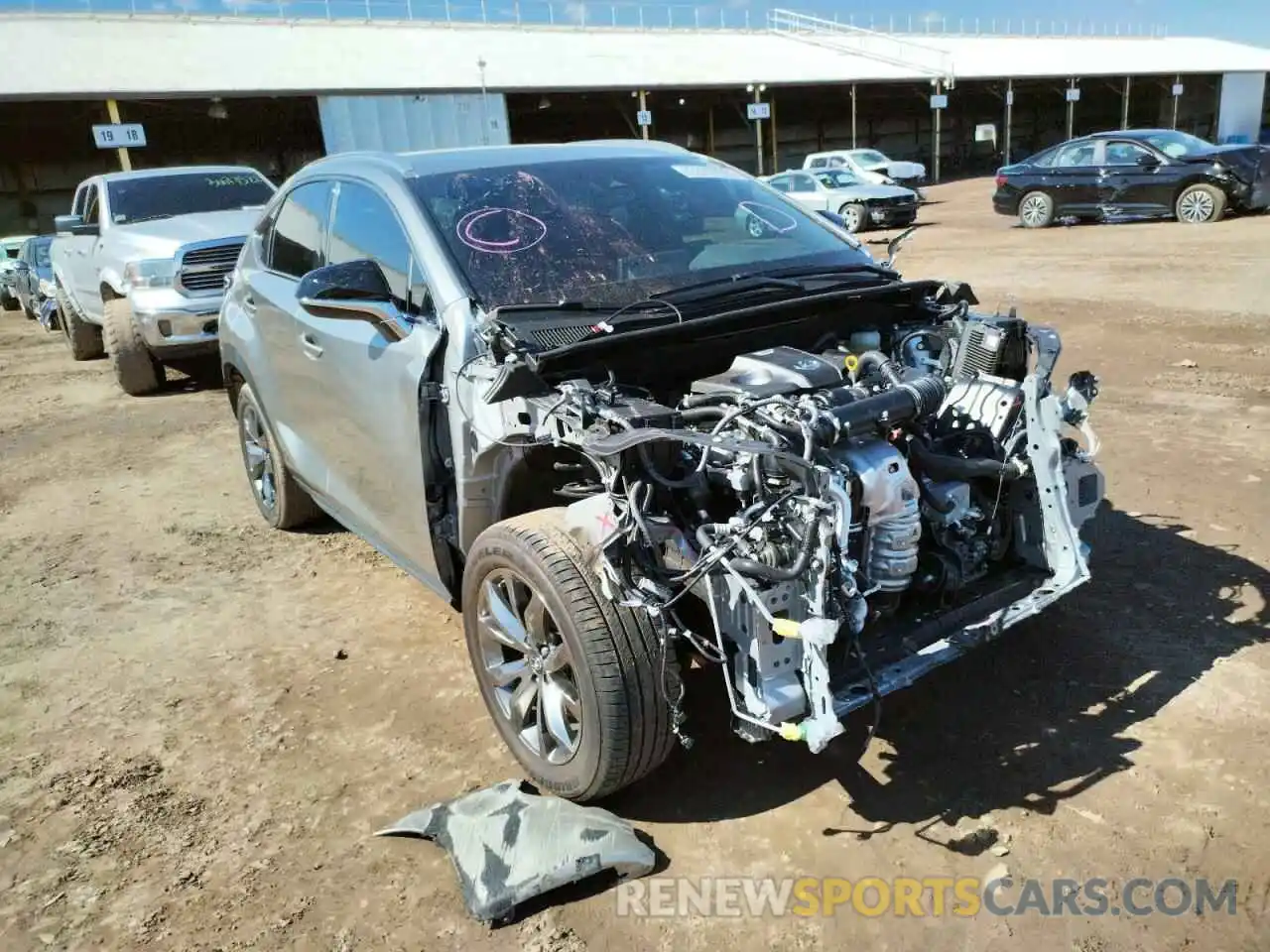 1 Photograph of a damaged car JTJSARBZ4M2186591 LEXUS NX 2021