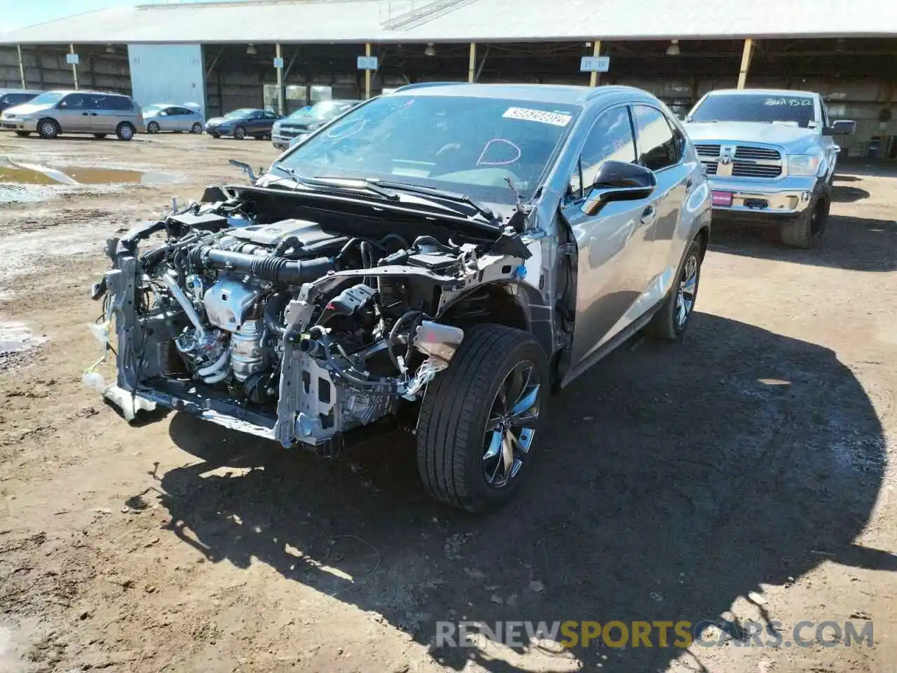 2 Фотография поврежденного автомобиля JTJSARBZ4M2186591 LEXUS NX 2021