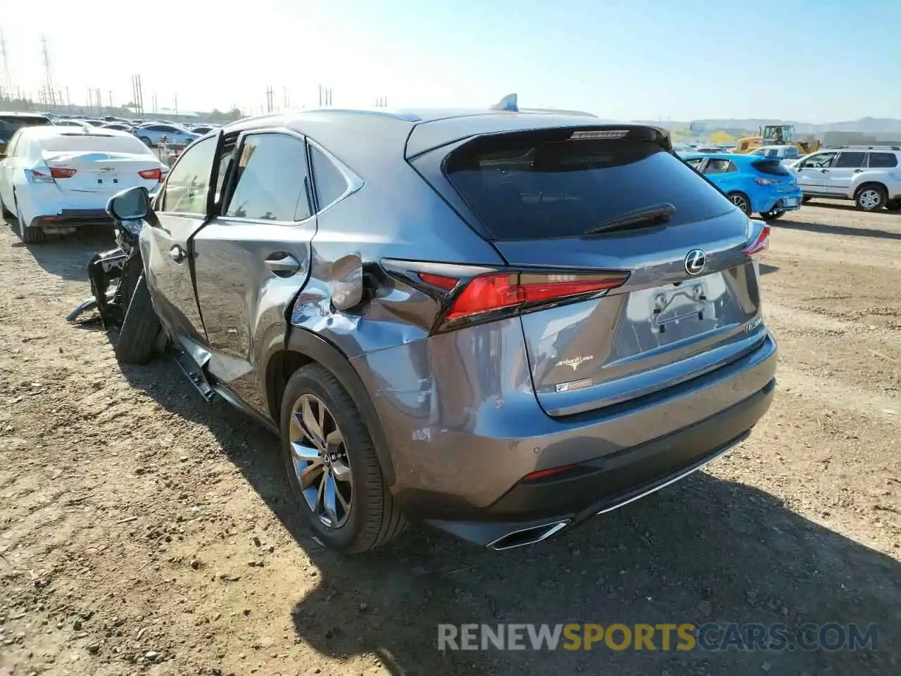 3 Фотография поврежденного автомобиля JTJSARBZ4M2189216 LEXUS NX 2021