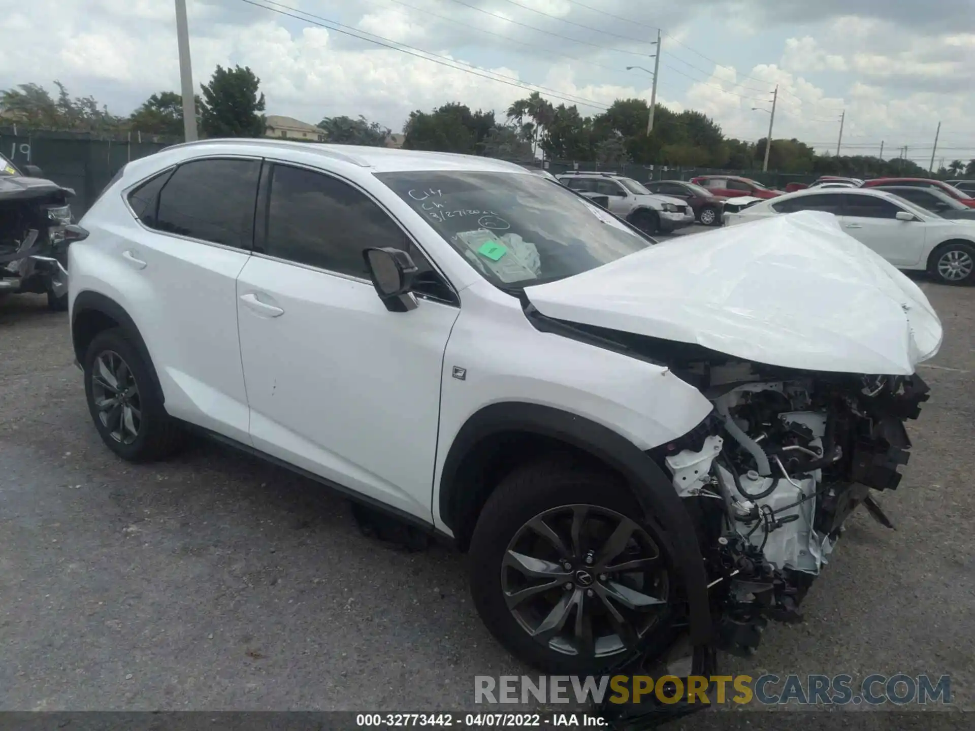 1 Фотография поврежденного автомобиля JTJSARBZ4M2200263 LEXUS NX 2021