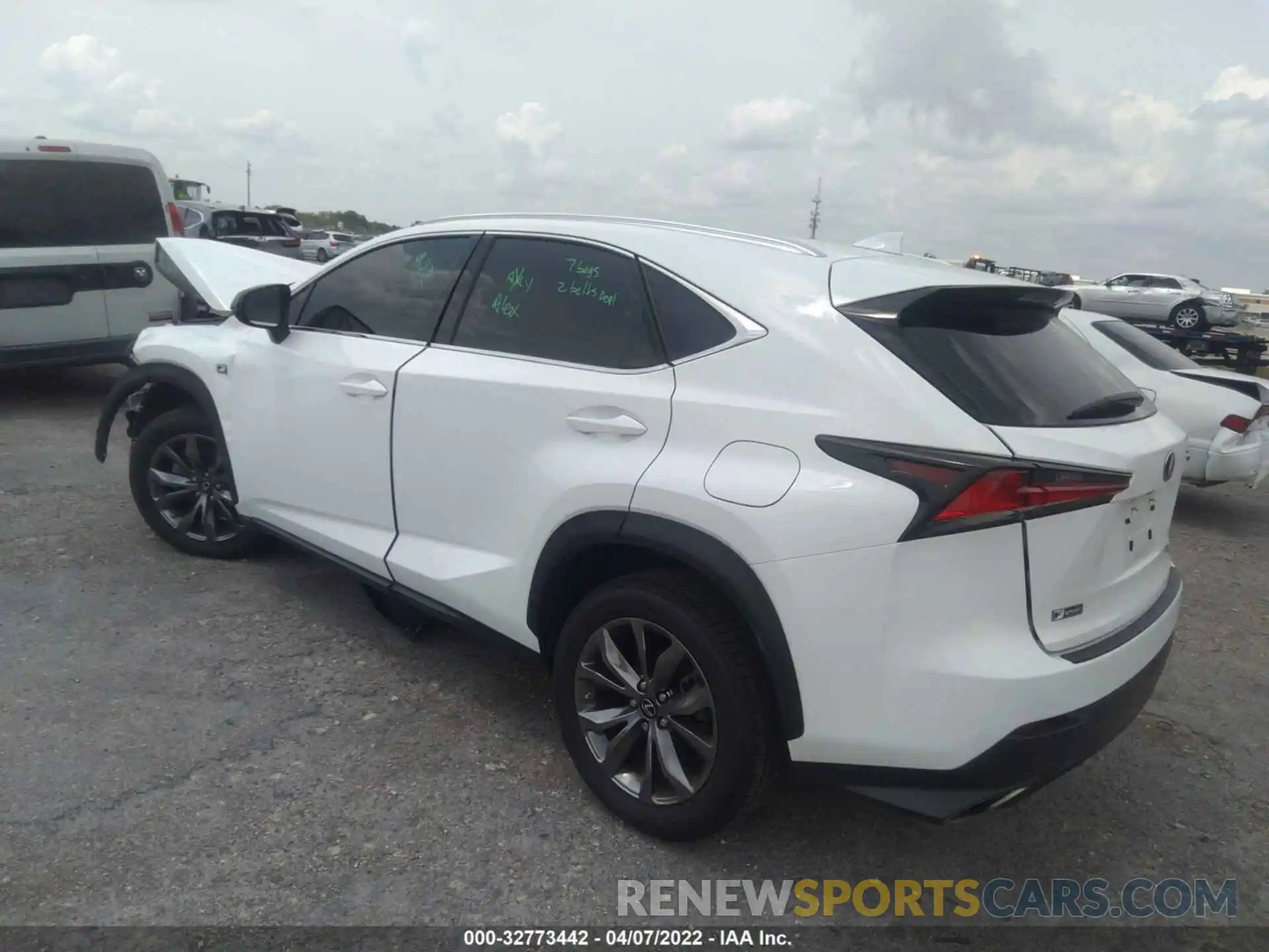 3 Фотография поврежденного автомобиля JTJSARBZ4M2200263 LEXUS NX 2021