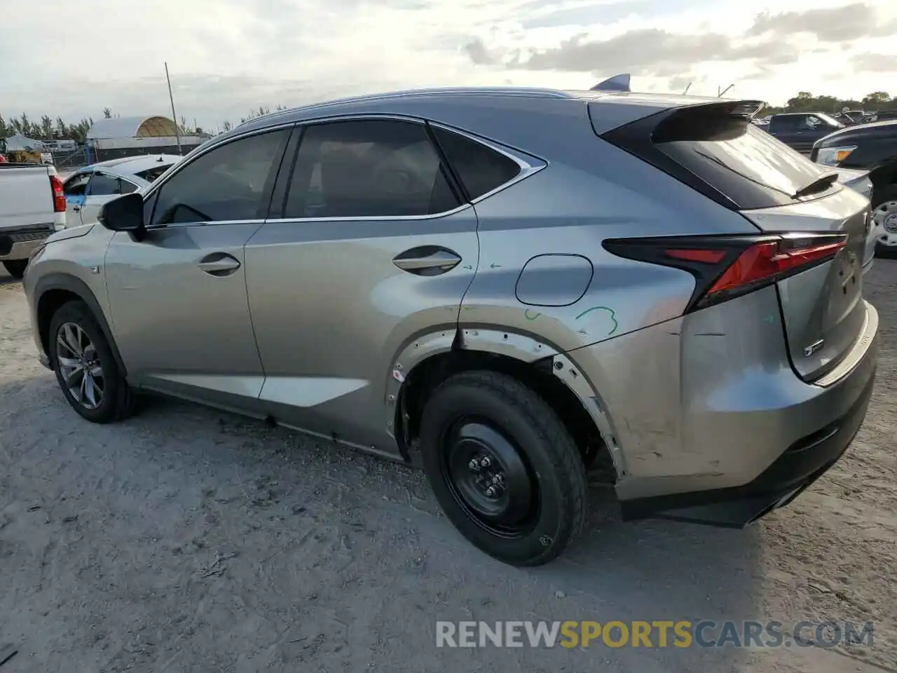 2 Фотография поврежденного автомобиля JTJSARBZ4M2200876 LEXUS NX 2021