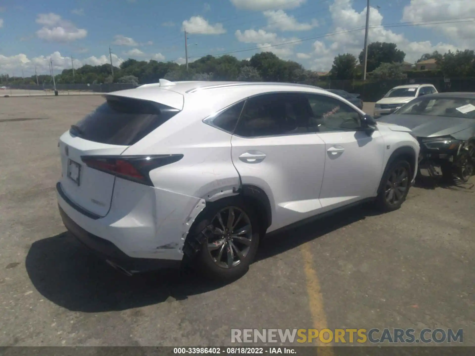 4 Photograph of a damaged car JTJSARBZ4M5022305 LEXUS NX 2021