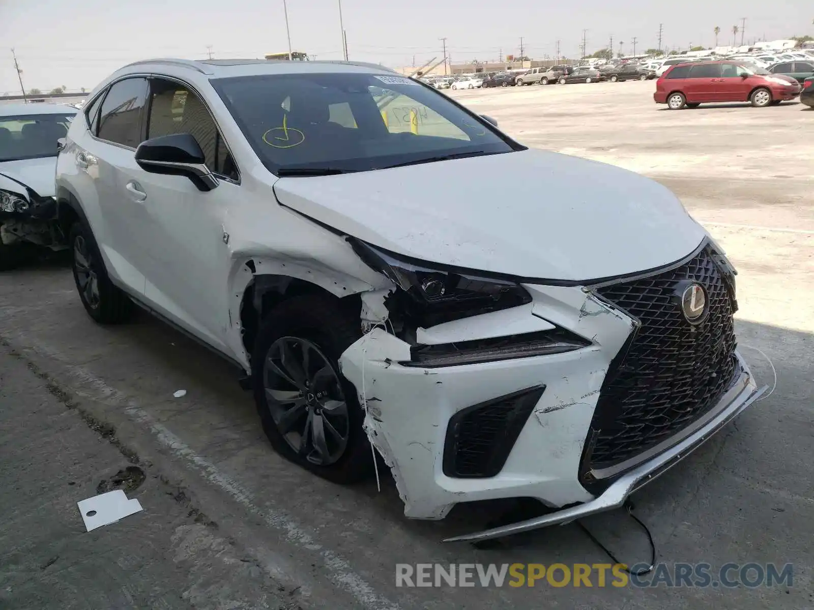 1 Photograph of a damaged car JTJSARBZ4M5028038 LEXUS NX 2021