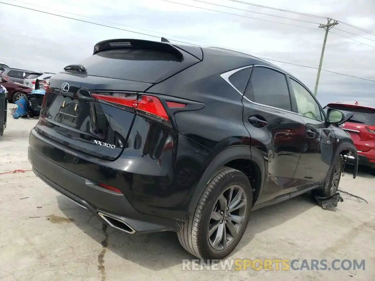 4 Фотография поврежденного автомобиля JTJSARBZ5M2179956 LEXUS NX 2021