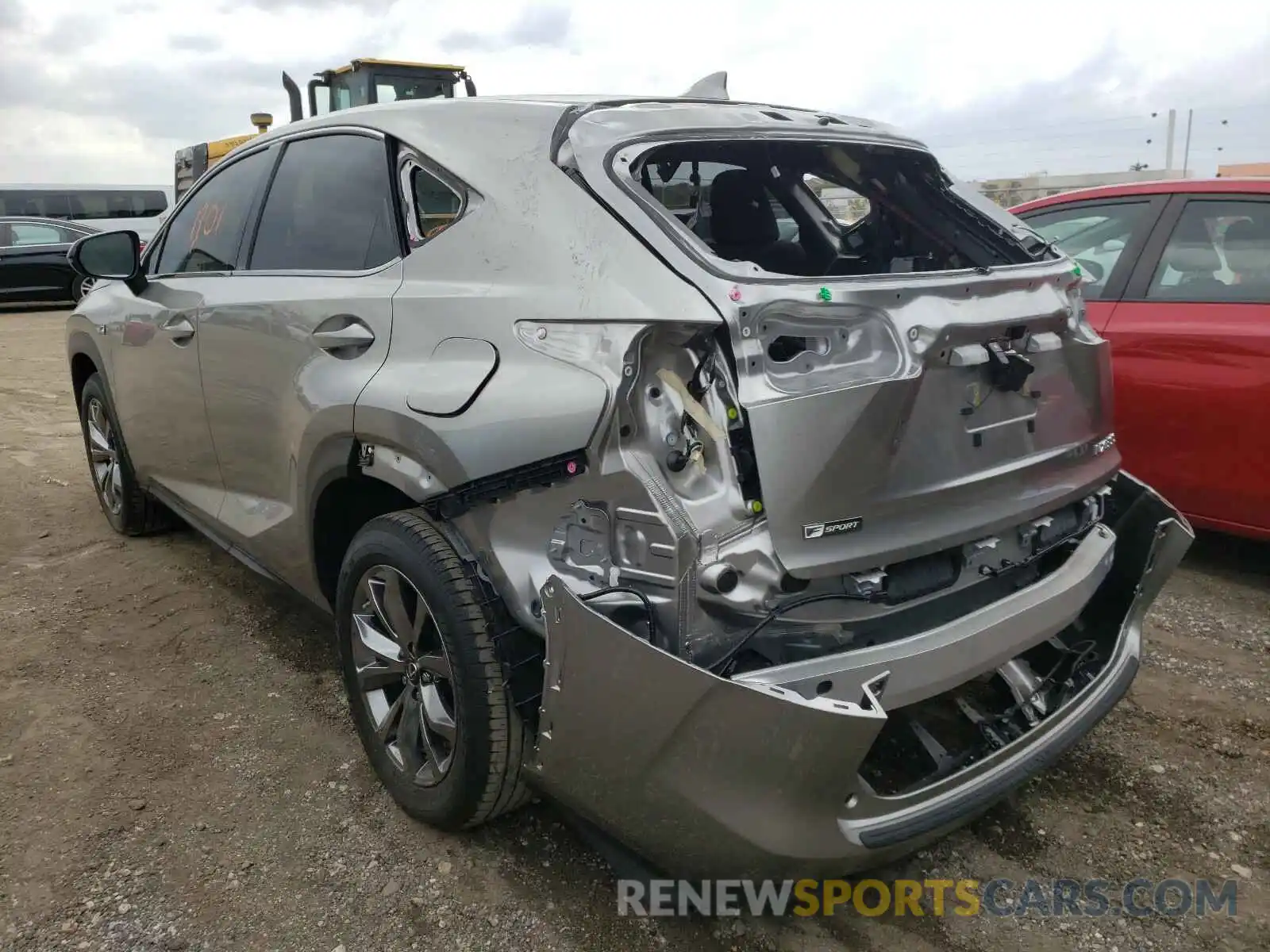 3 Фотография поврежденного автомобиля JTJSARBZ5M2180900 LEXUS NX 2021