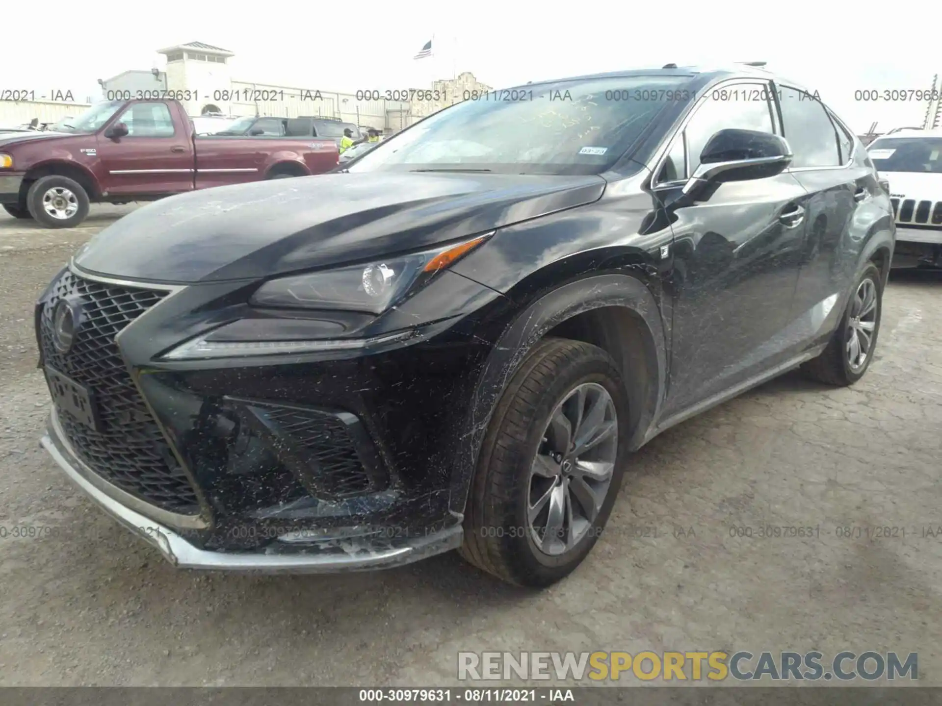 2 Фотография поврежденного автомобиля JTJSARBZ5M2190908 LEXUS NX 2021