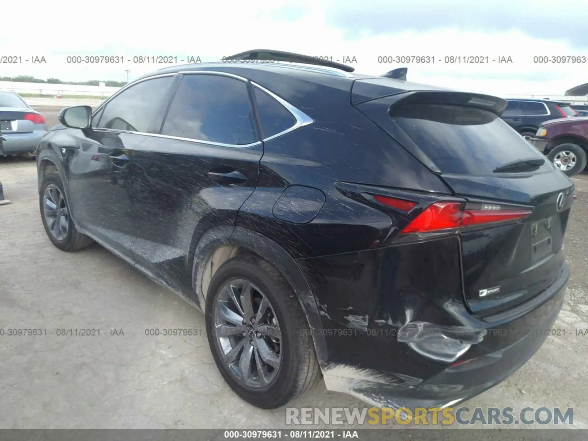 3 Фотография поврежденного автомобиля JTJSARBZ5M2190908 LEXUS NX 2021