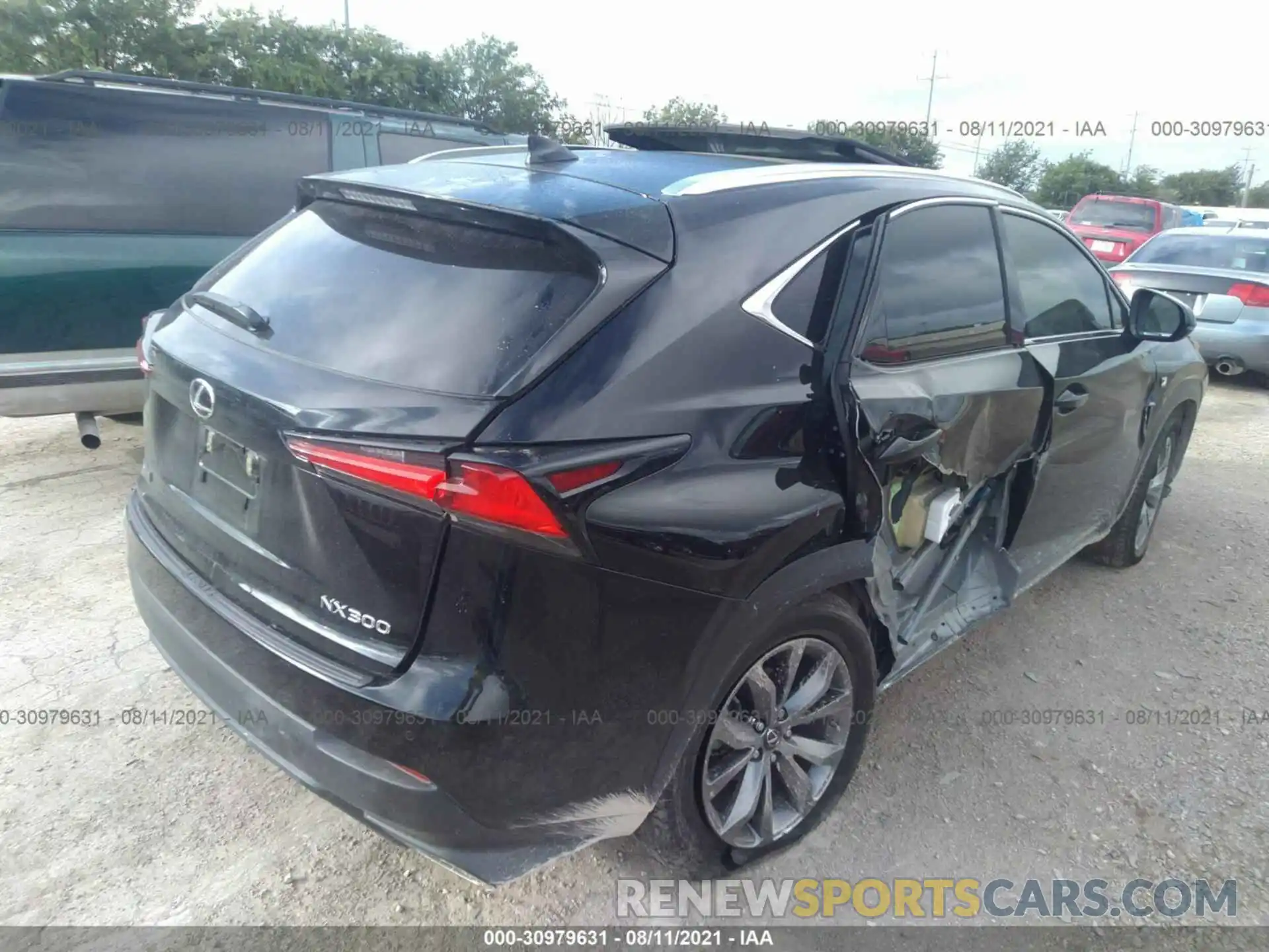 4 Фотография поврежденного автомобиля JTJSARBZ5M2190908 LEXUS NX 2021