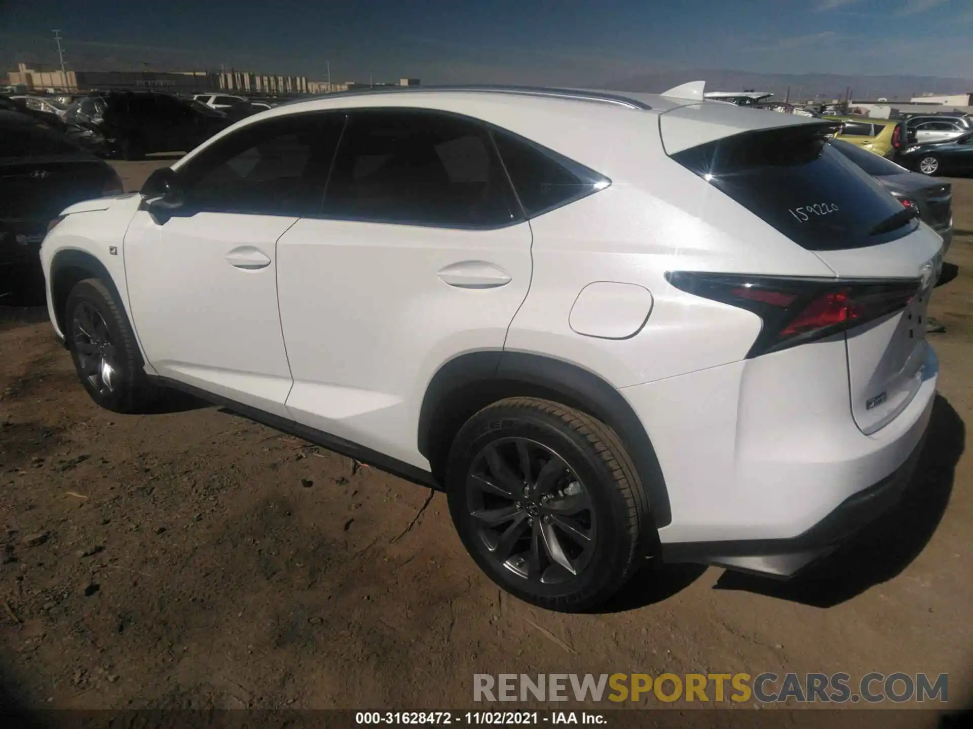 3 Фотография поврежденного автомобиля JTJSARBZ5M2200045 LEXUS NX 2021