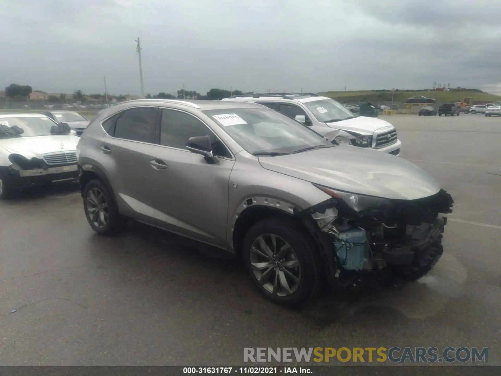 1 Фотография поврежденного автомобиля JTJSARBZ6M2192649 LEXUS NX 2021