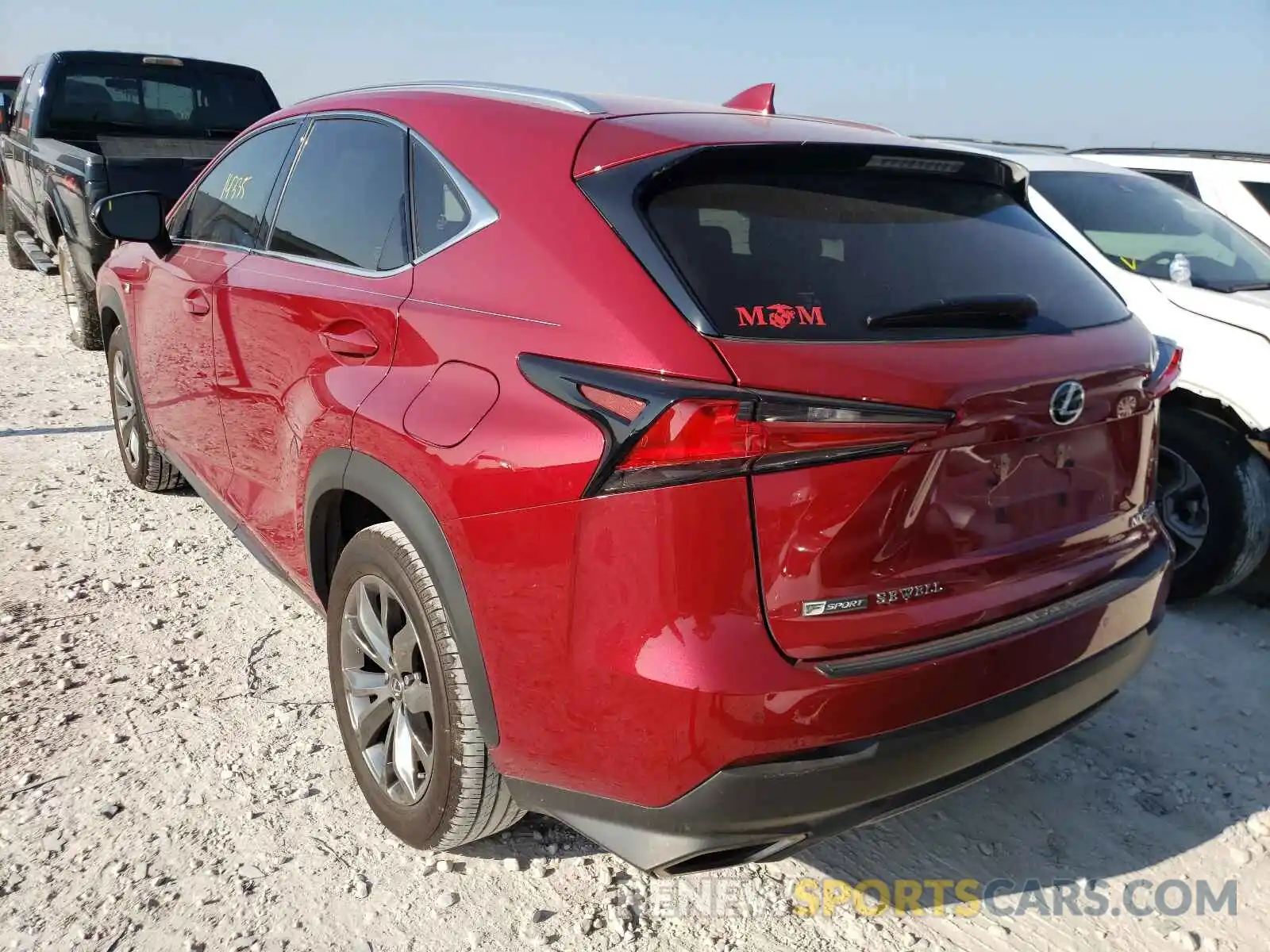 3 Фотография поврежденного автомобиля JTJSARBZ7M2180722 LEXUS NX 2021