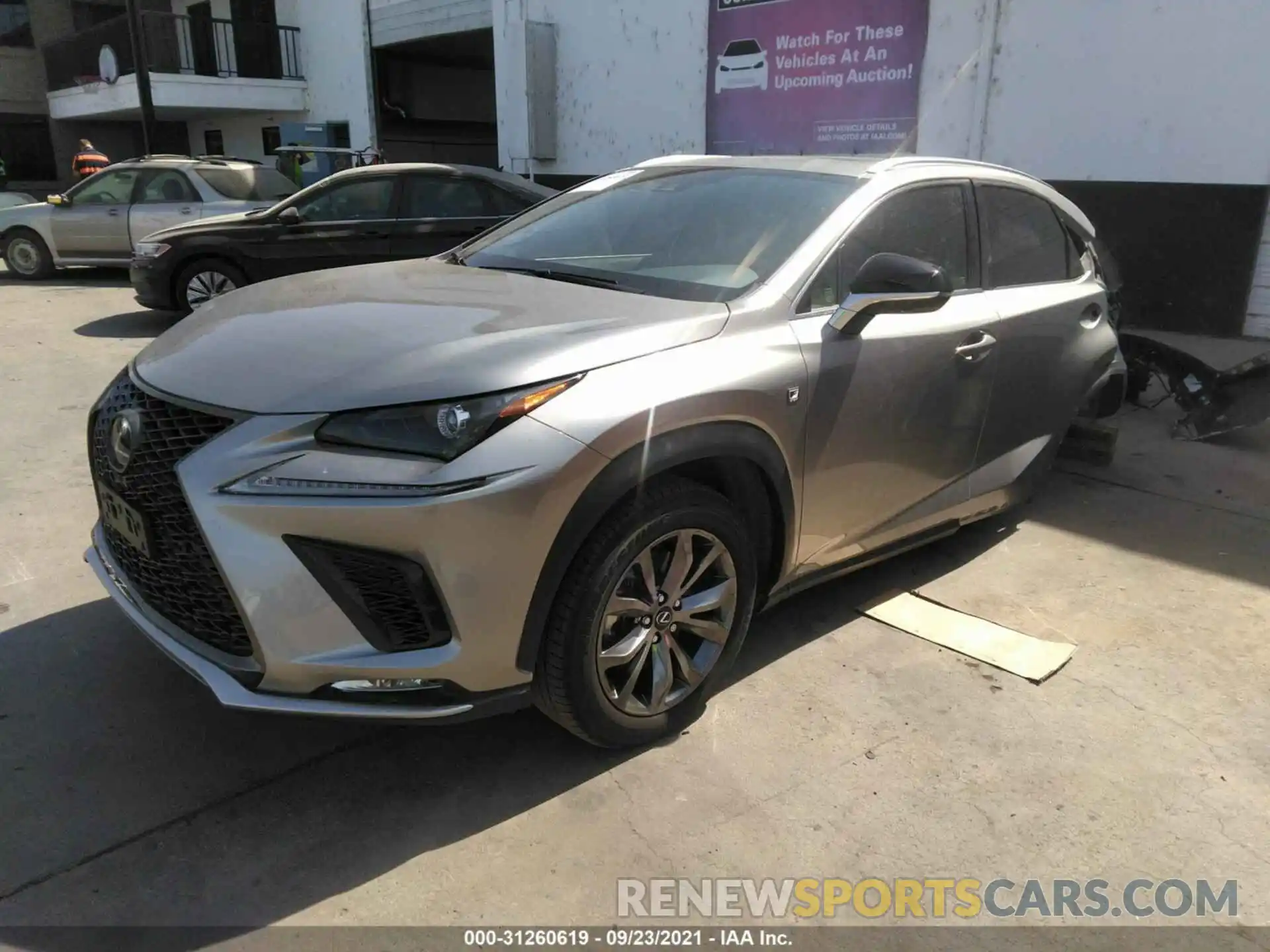 2 Фотография поврежденного автомобиля JTJSARBZ7M2185953 LEXUS NX 2021