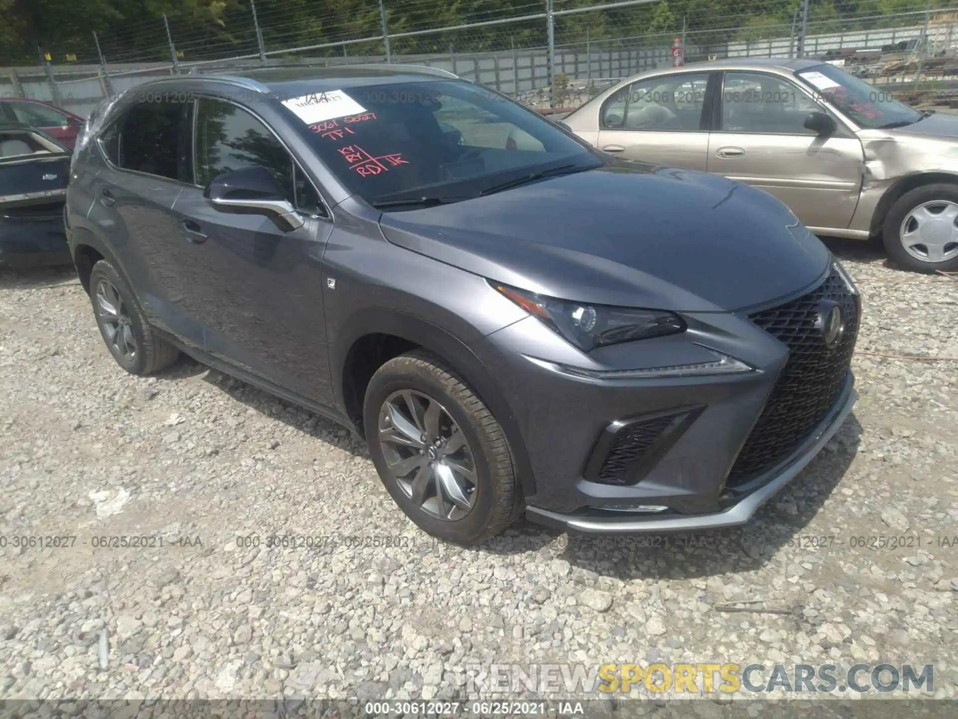 1 Фотография поврежденного автомобиля JTJSARBZ7M2186441 LEXUS NX 2021